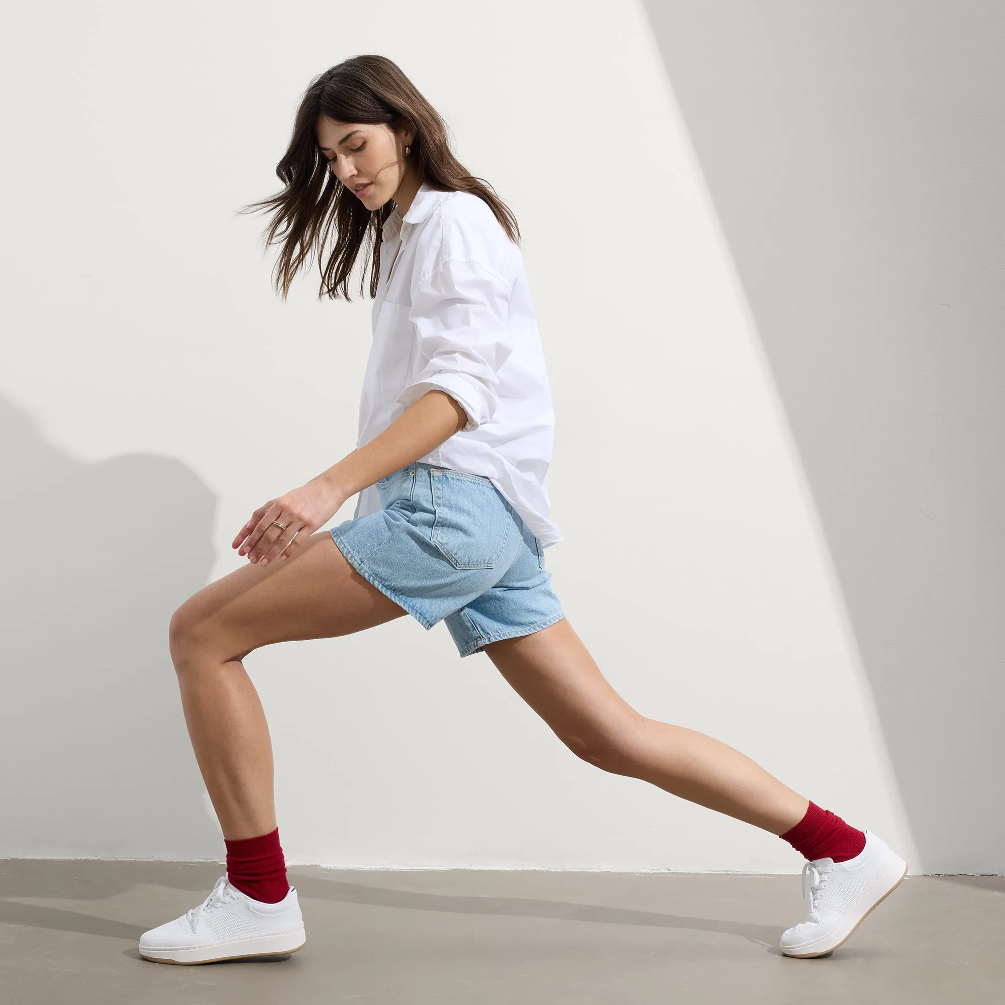 The Court Sneaker - Bright White sold by Rothy's product image thumbnail 3