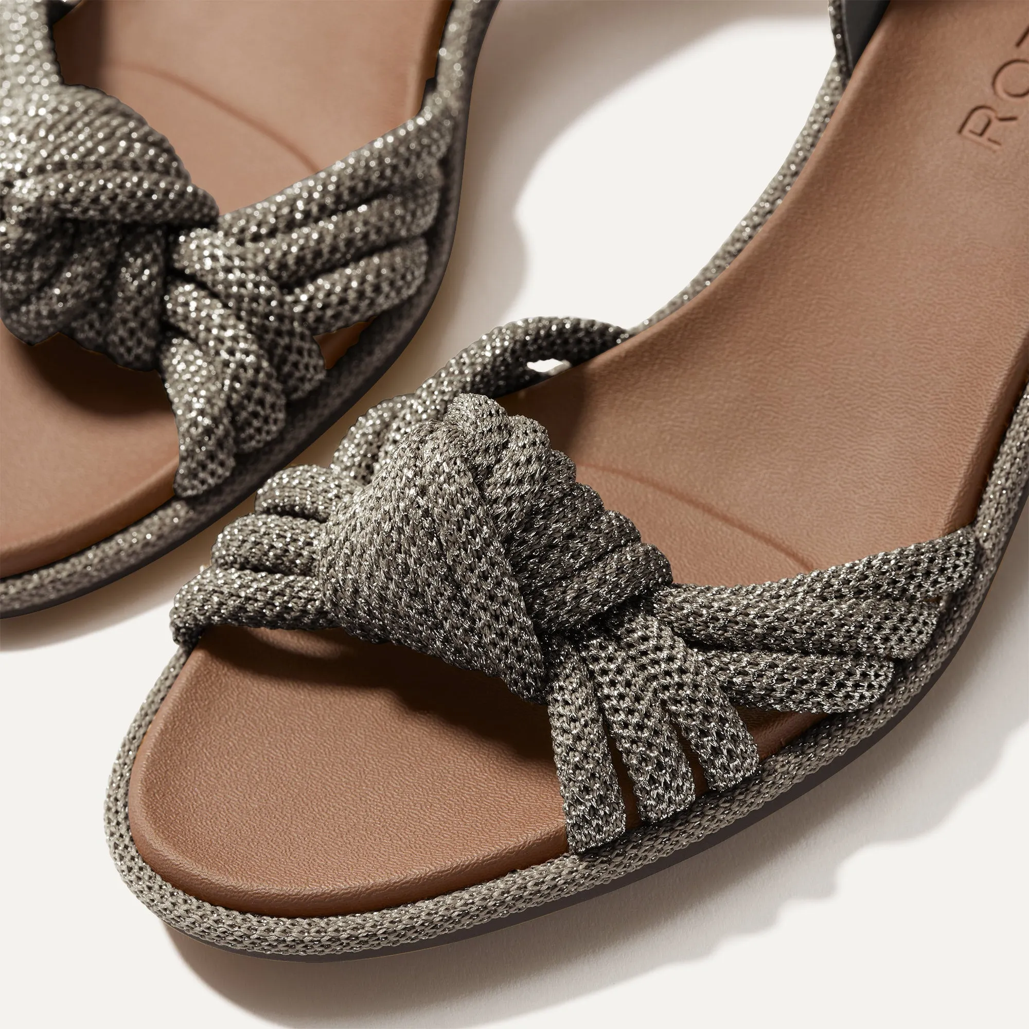 The Knot Sandal - Silver Sand sold by Rothy's product image thumbnail 2