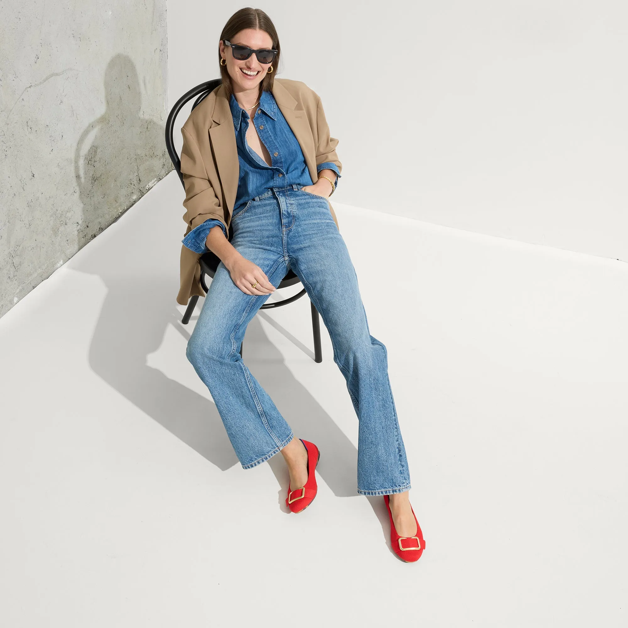 The Emblem Ballet Flat - Cardinal sold by Rothy's product image thumbnail 4