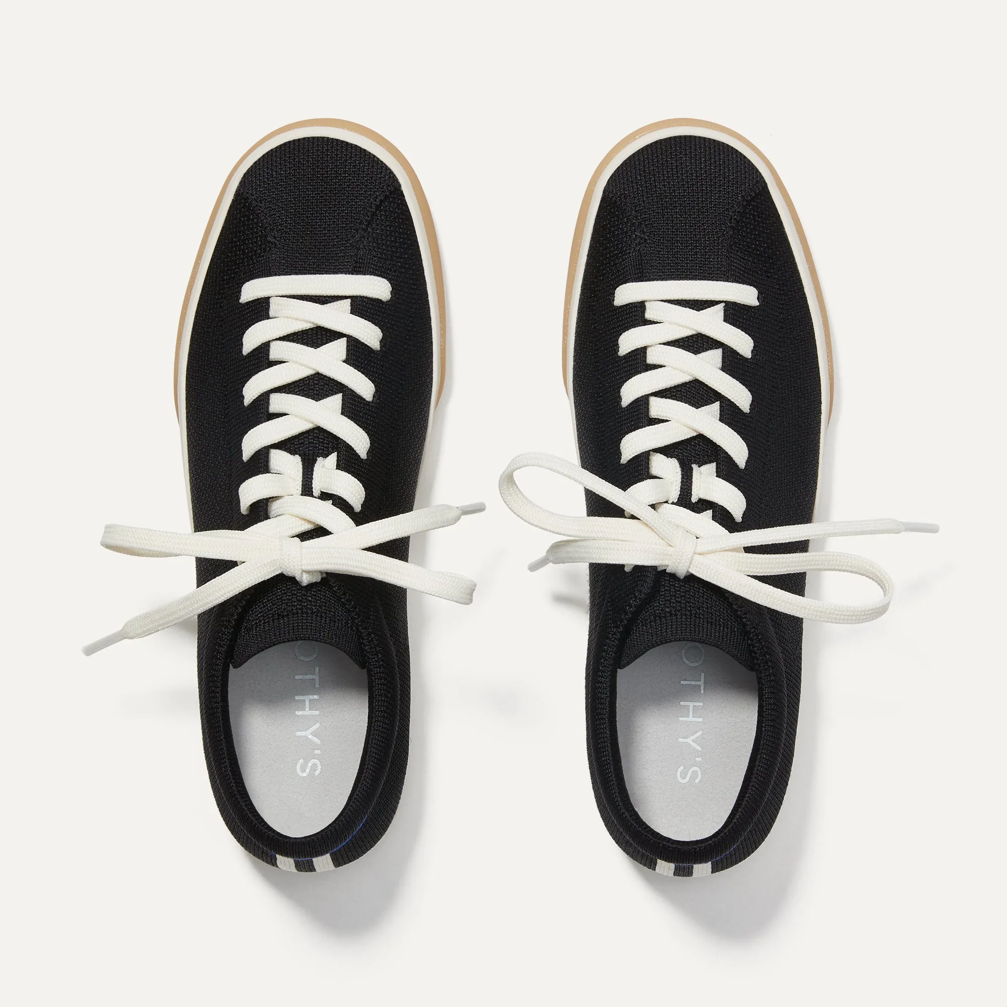 The Lace Up Sneaker - Black sold by Rothy's product image thumbnail 4