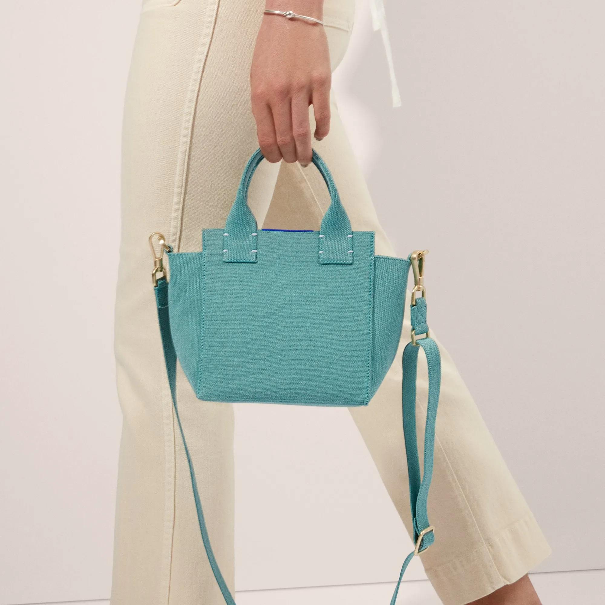 The Mini Handbag - Juniper Green sold by Rothy's product image thumbnail 3