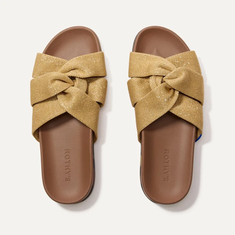 The Twist Slide - Golden Sun sold by Rothy's