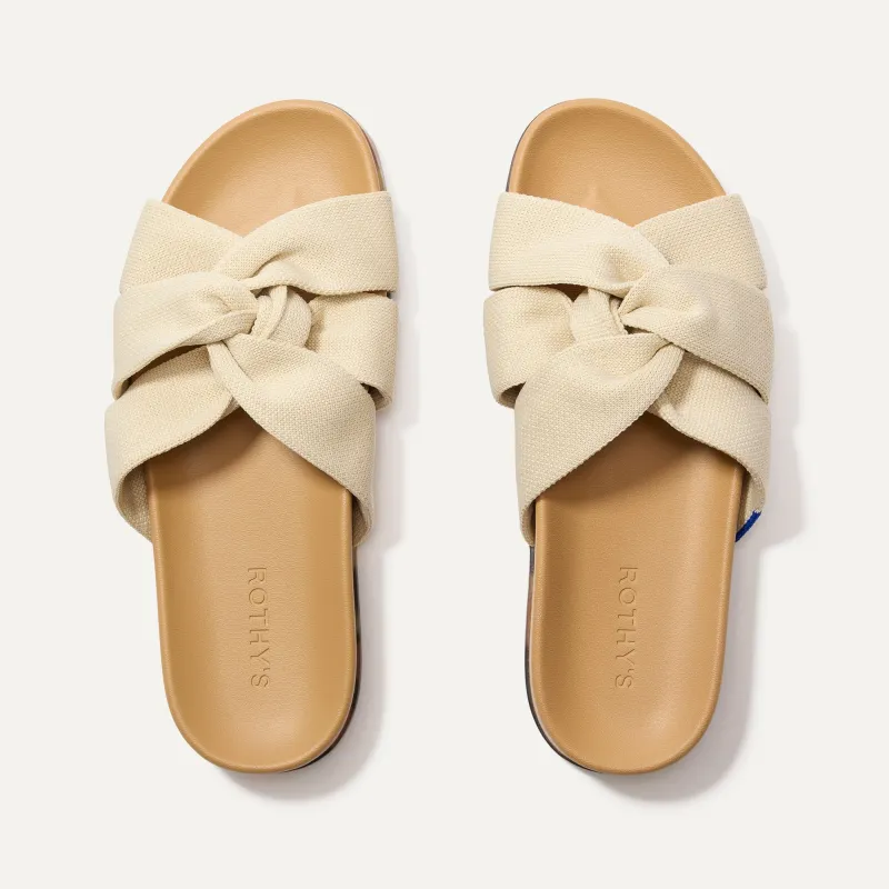 The Twist Slide - Coconut sold by Rothy's