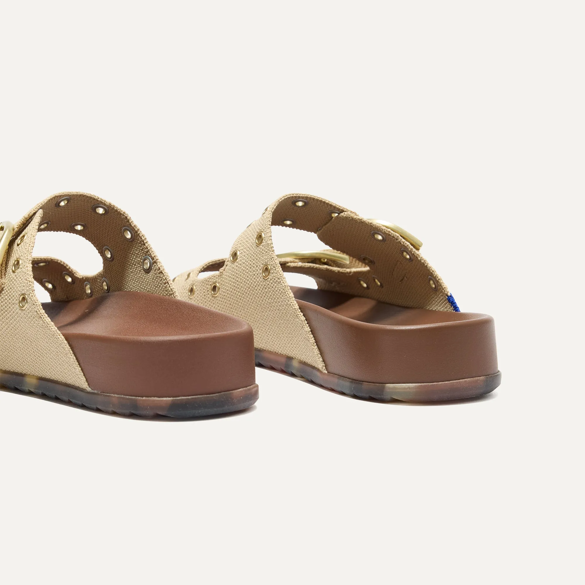 The Buckle Slide - Eyelet Wheat sold by Rothy's product image thumbnail 5