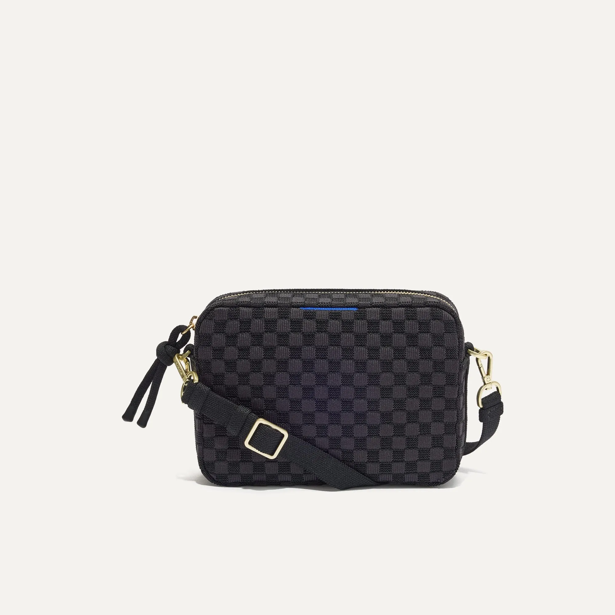 The Crossbody Camera Bag - Black Sand sold by Rothy's