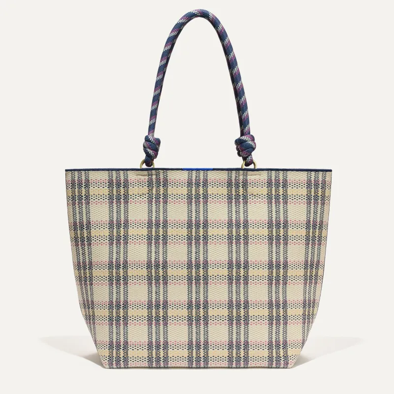 The Lightweight Tote - Spring Plaid sold by Rothy's