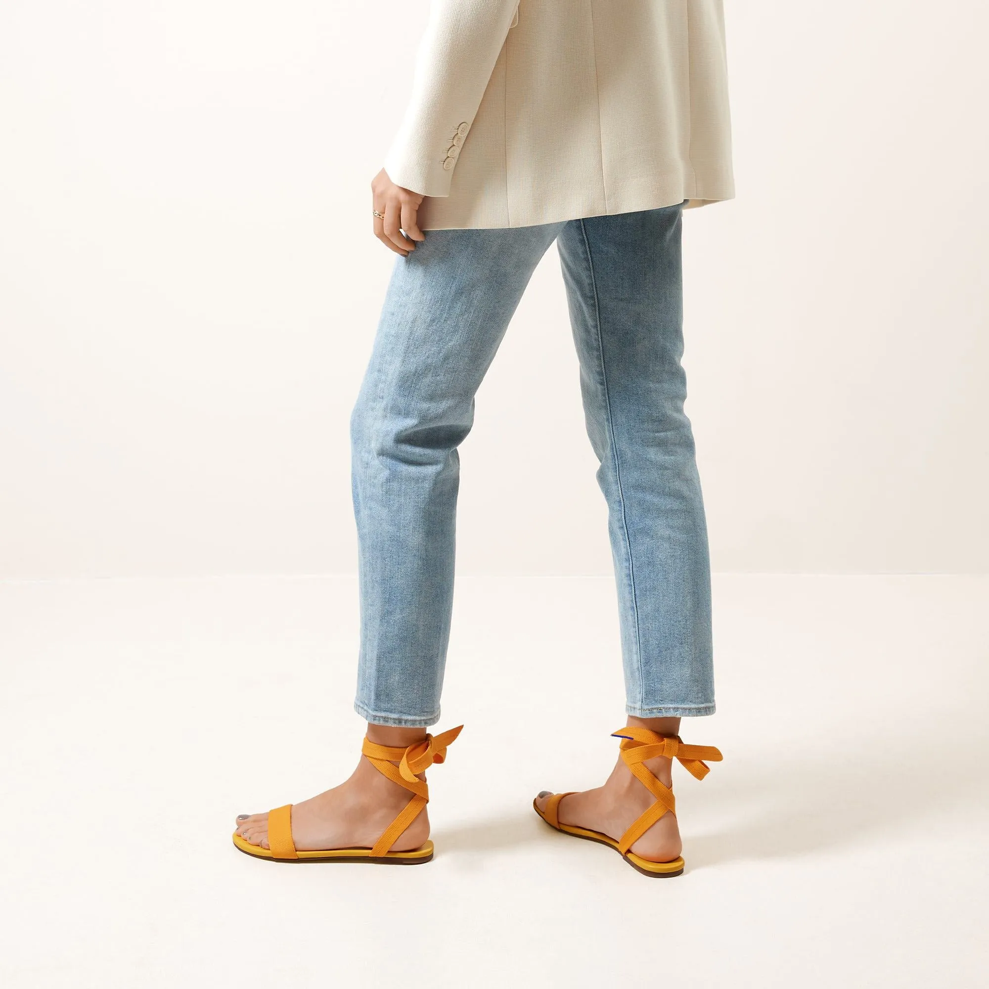 The Wrap Sandal - Canary sold by Rothy's product image thumbnail 3