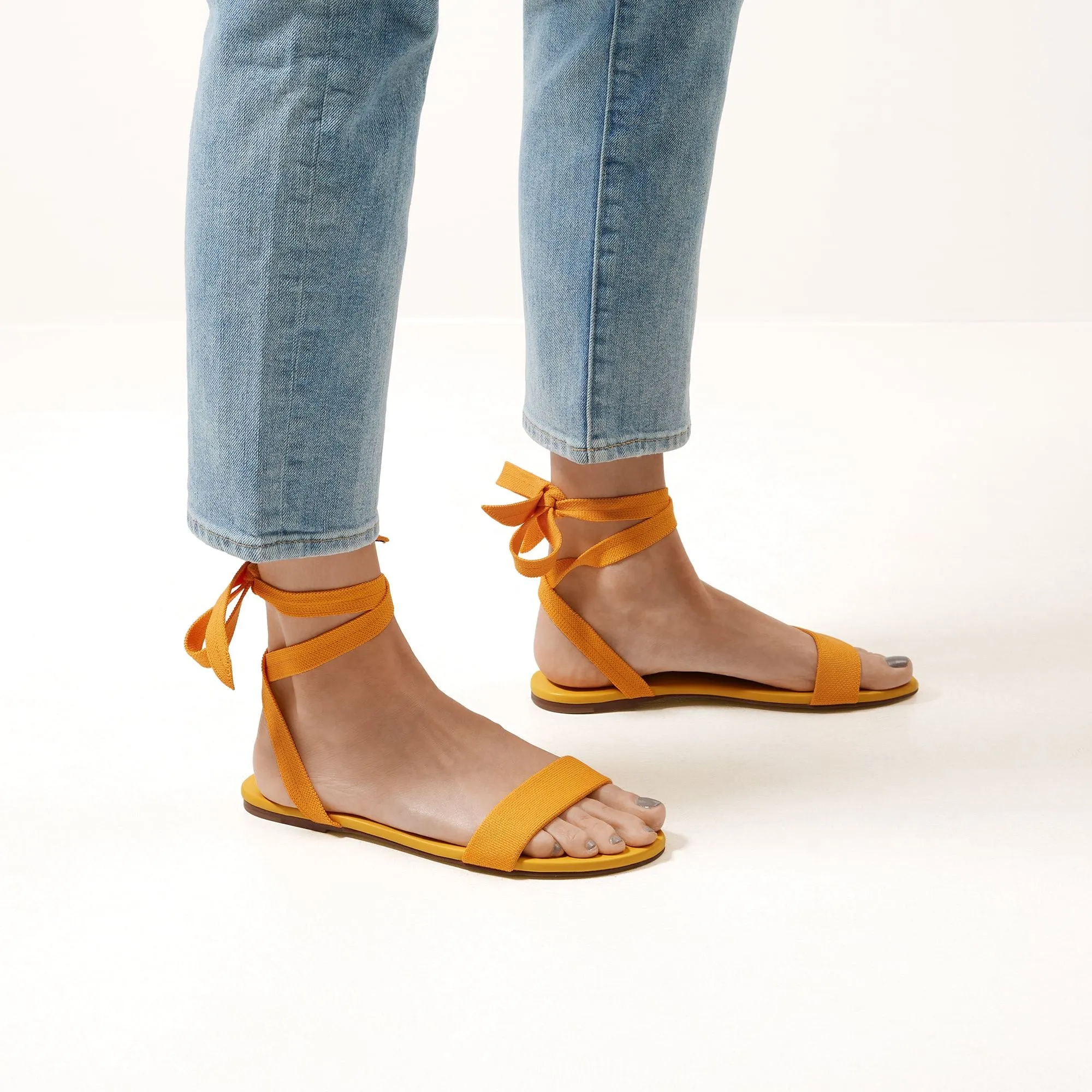 The Wrap Sandal - Canary sold by Rothy's product image thumbnail 2