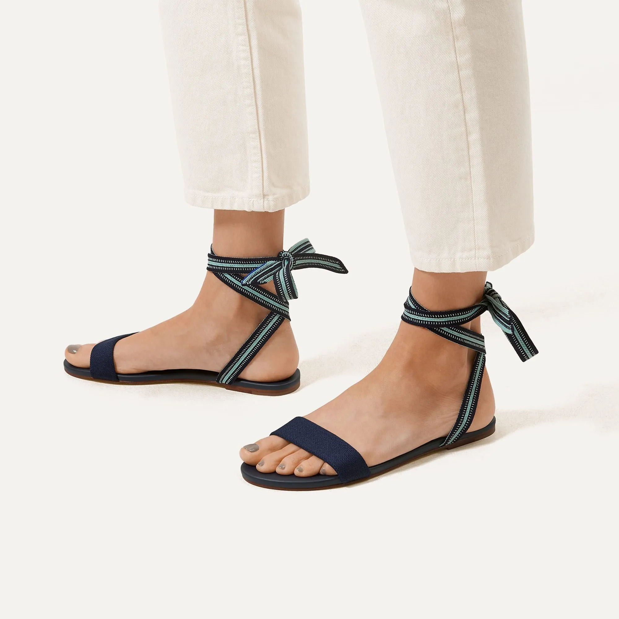 The Wrap Sandal - Surf Blue sold by Rothy's product image thumbnail 2