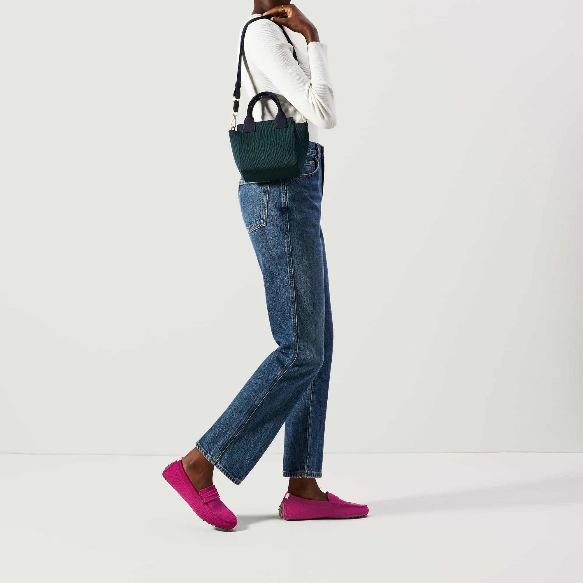 The Mini Handbag - Cedar Herringbone sold by Rothy's product image thumbnail 4