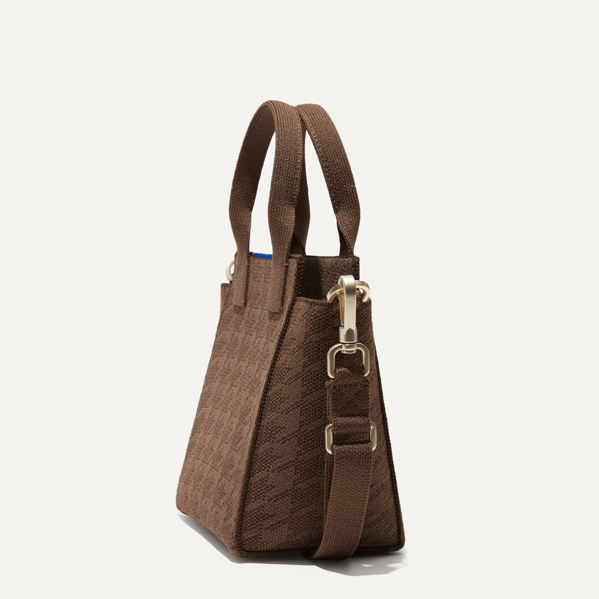 The Mini Handbag - Cocoa Houndstooth sold by Rothy's product image thumbnail 5