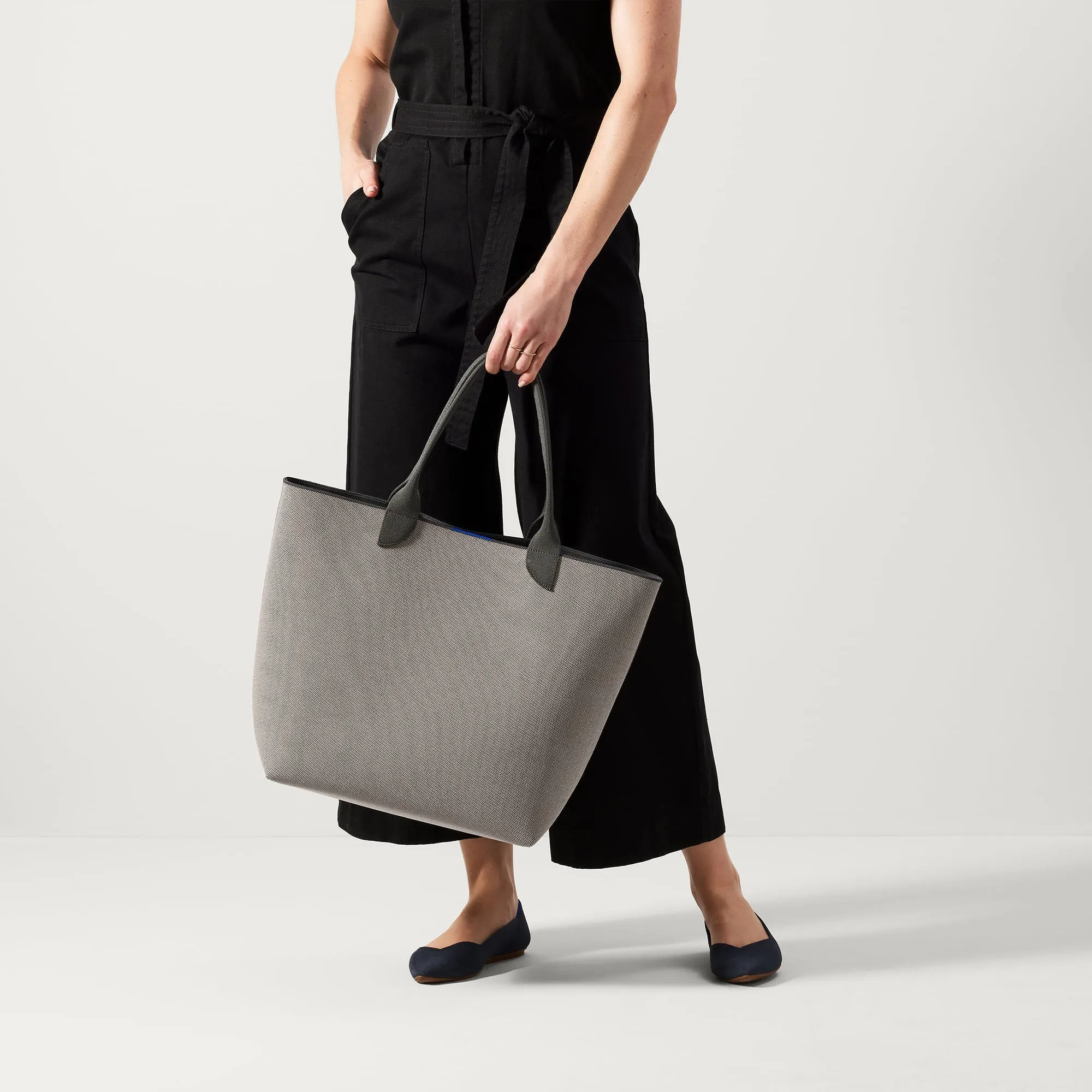The Lightweight Tote - Iron Grey sold by Rothy's product image thumbnail 4