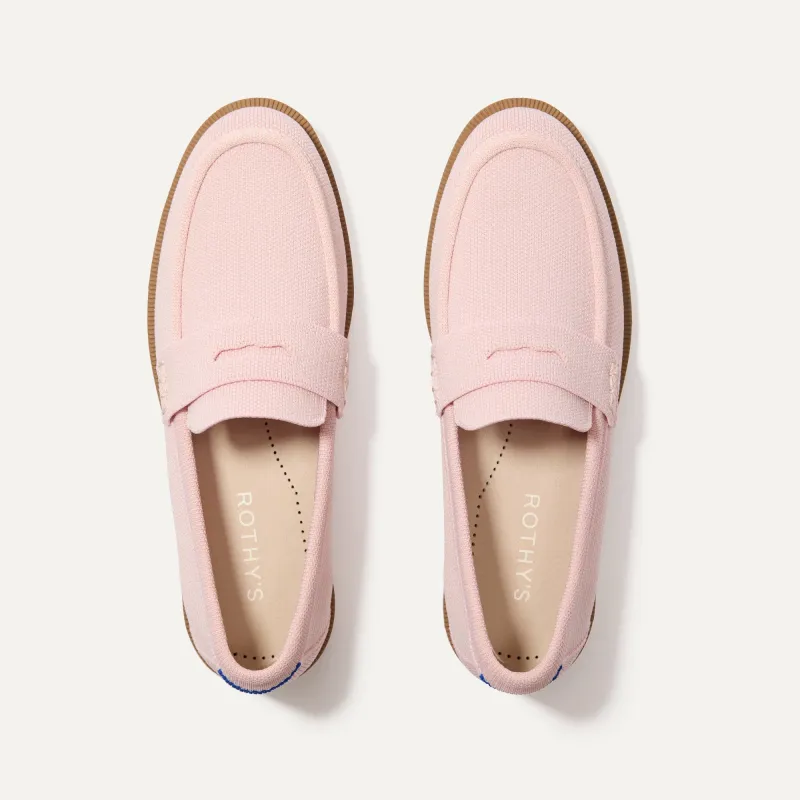 The Penny Loafer - Light Pink sold by Rothy's