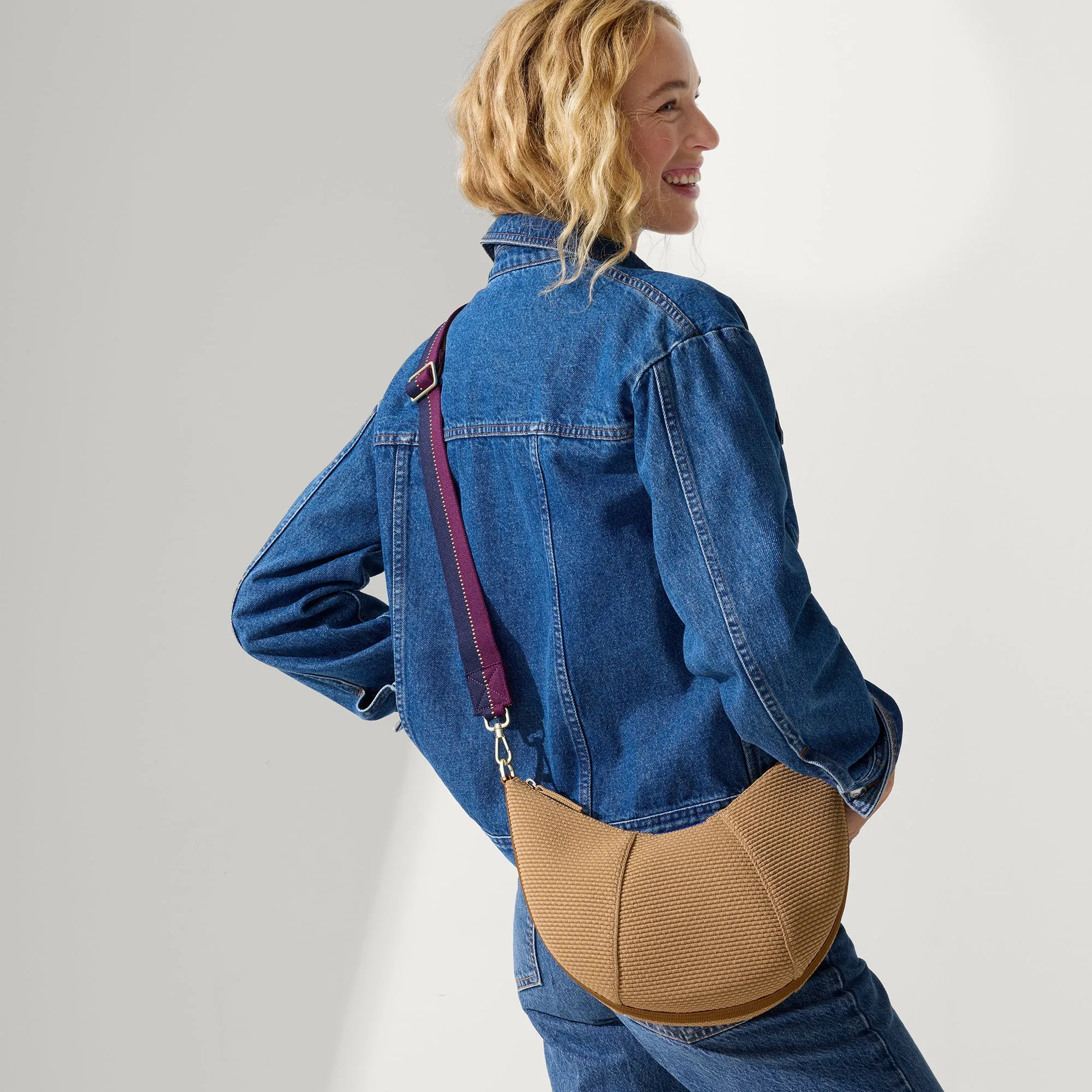 The Crossbody Strap - Dark Aubergine sold by Rothy's product image thumbnail 3