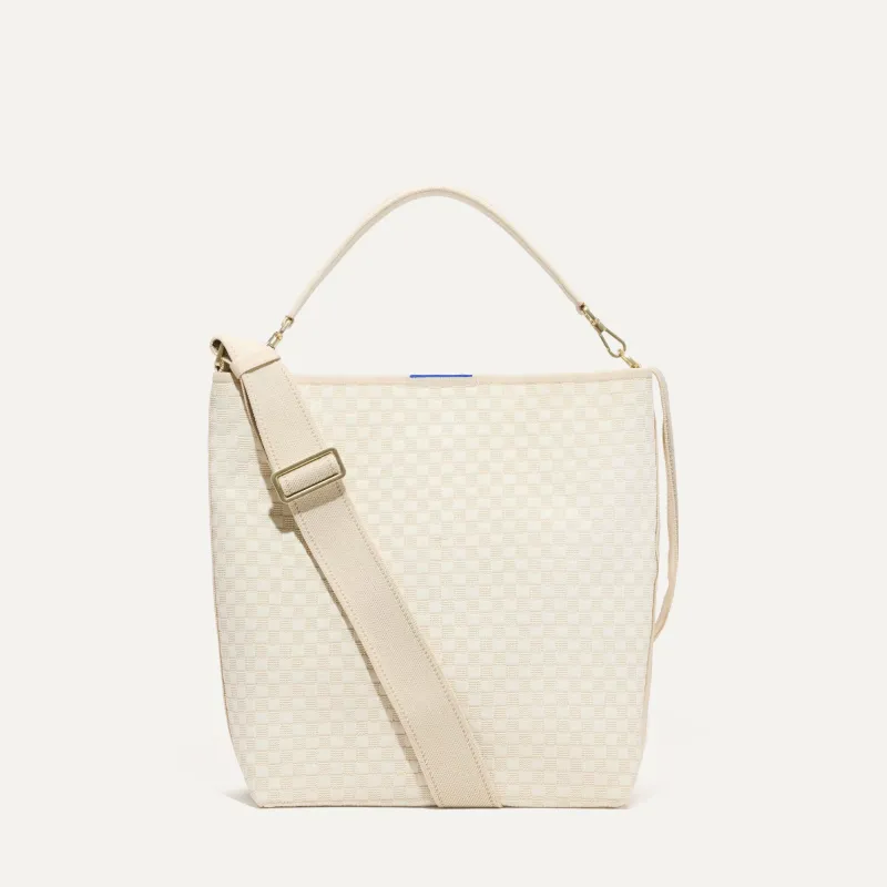 The Bucket Bag - White Sand made by Rothy's