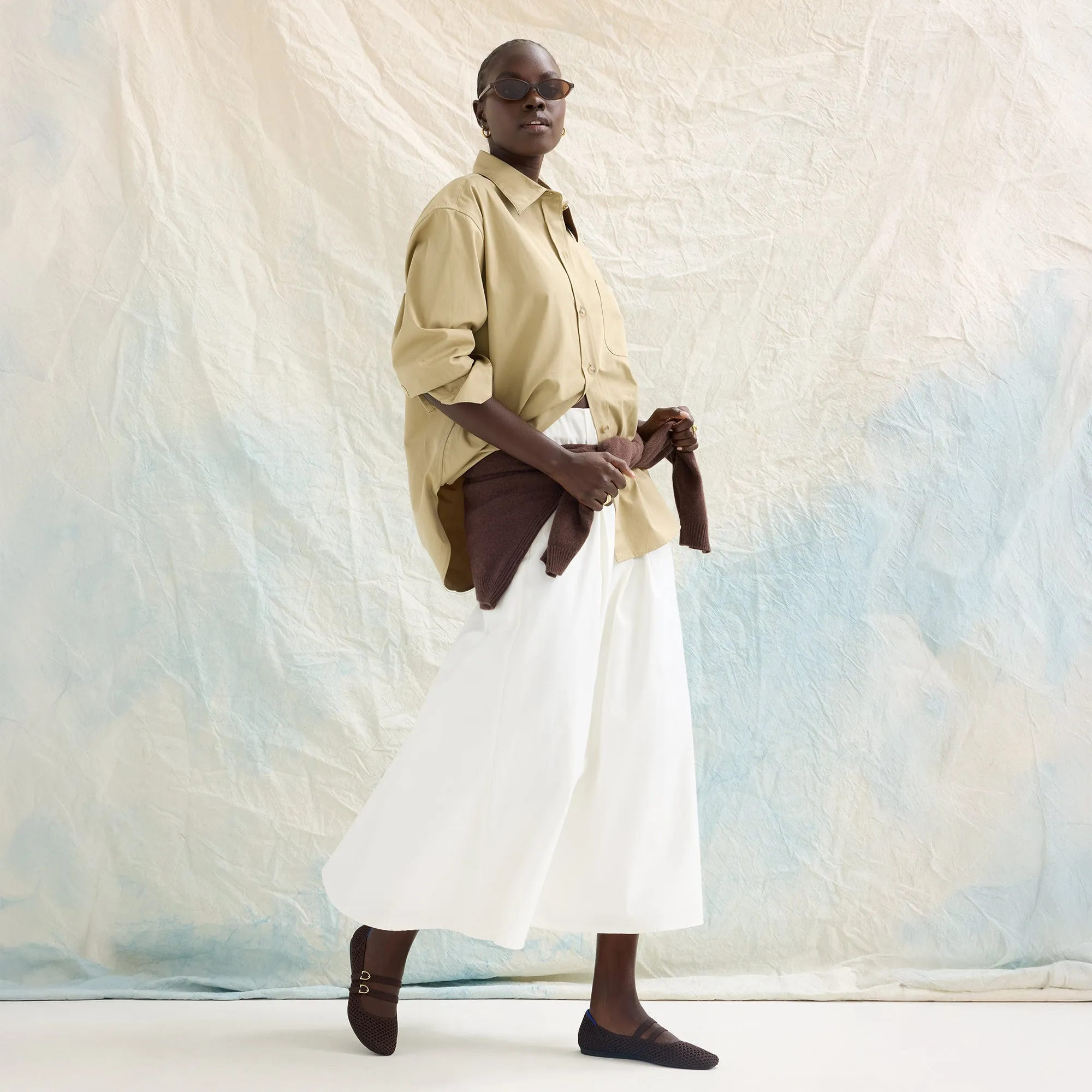 The Double Buckle Mary Jane - Chocolate Mesh sold by Rothy's product image thumbnail 3