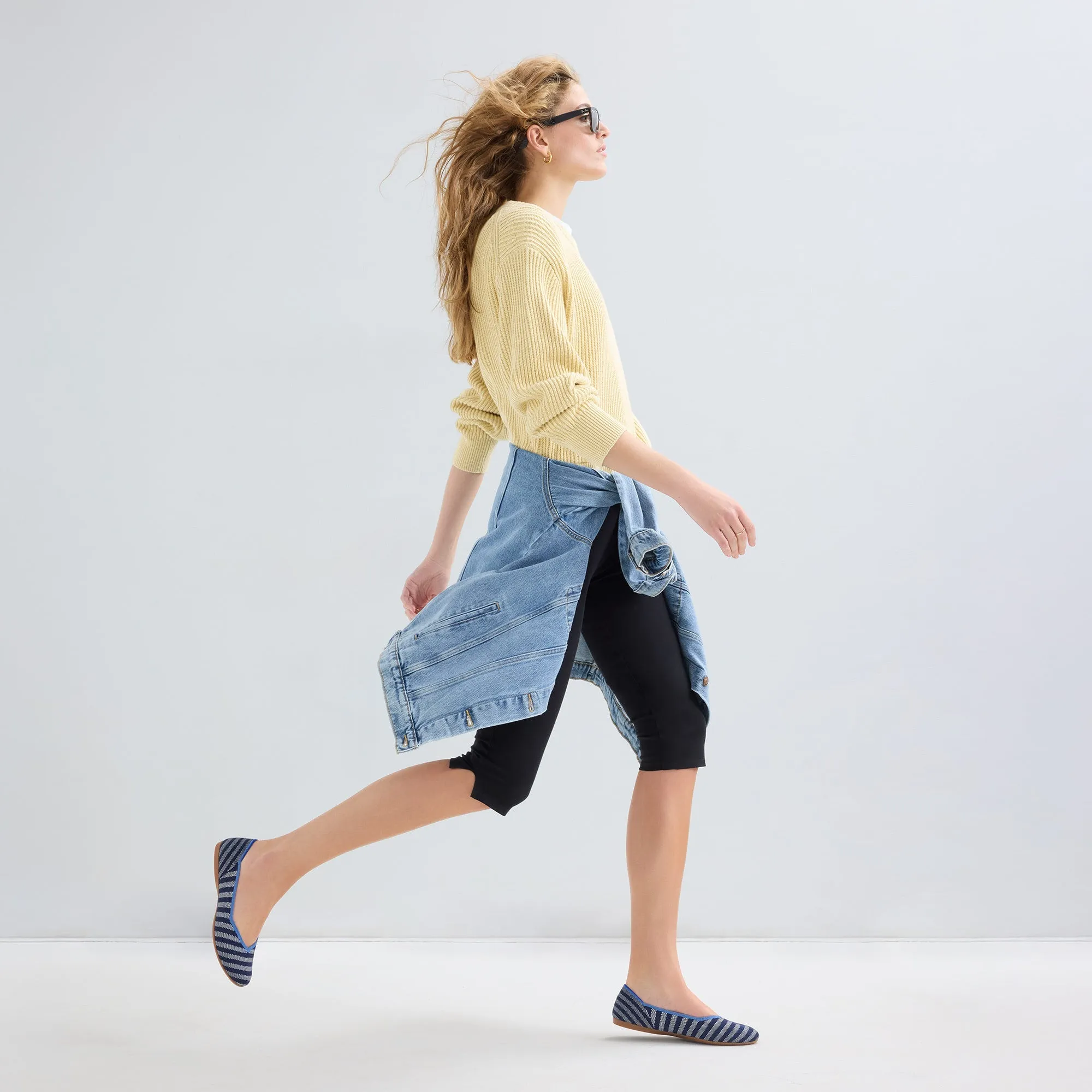 The Daily Flat - Harbor Cabana Stripe sold by Rothy's product image thumbnail 4