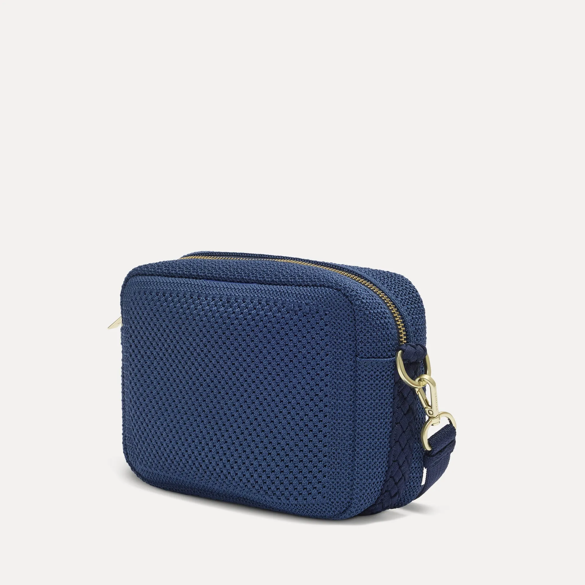 The Crossbody Camera Bag - Lagoon Open-Knit sold by Rothy's product image thumbnail 4