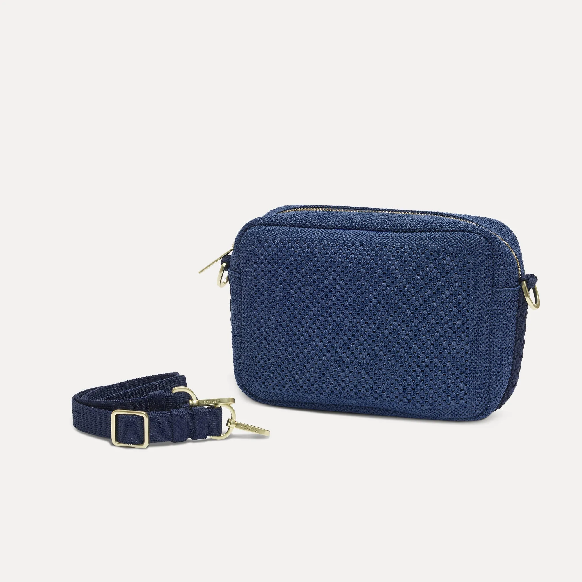 The Crossbody Camera Bag - Lagoon Open-Knit sold by Rothy's product image thumbnail 5
