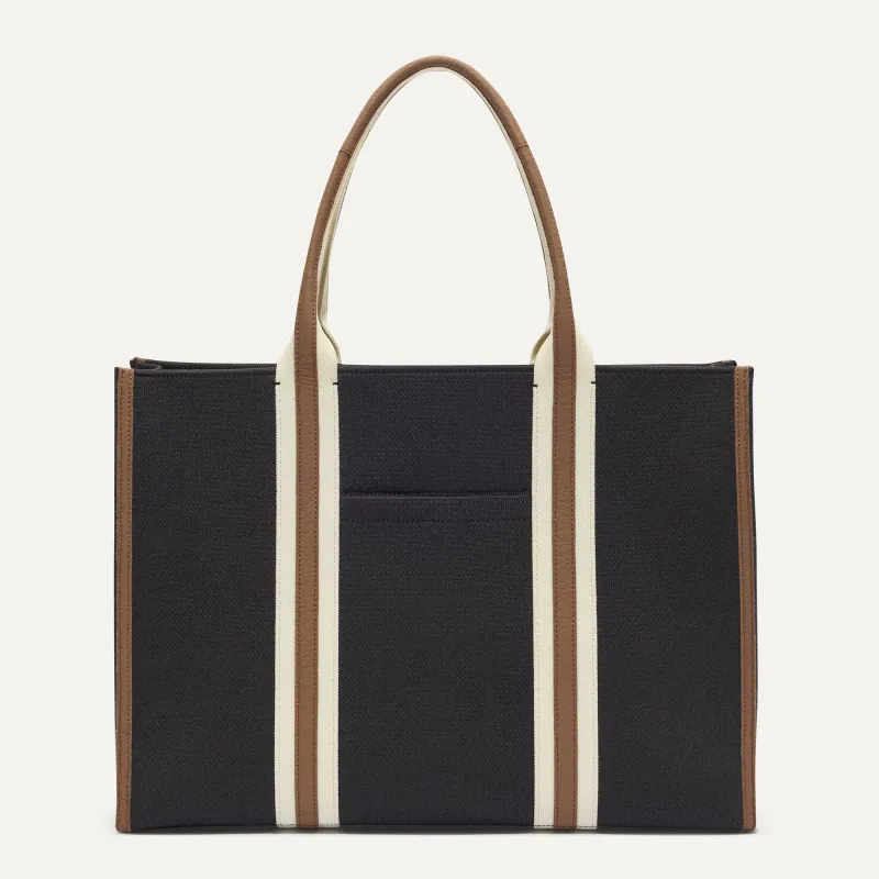 The Classic Tote - Black Coffee made by Rothy's