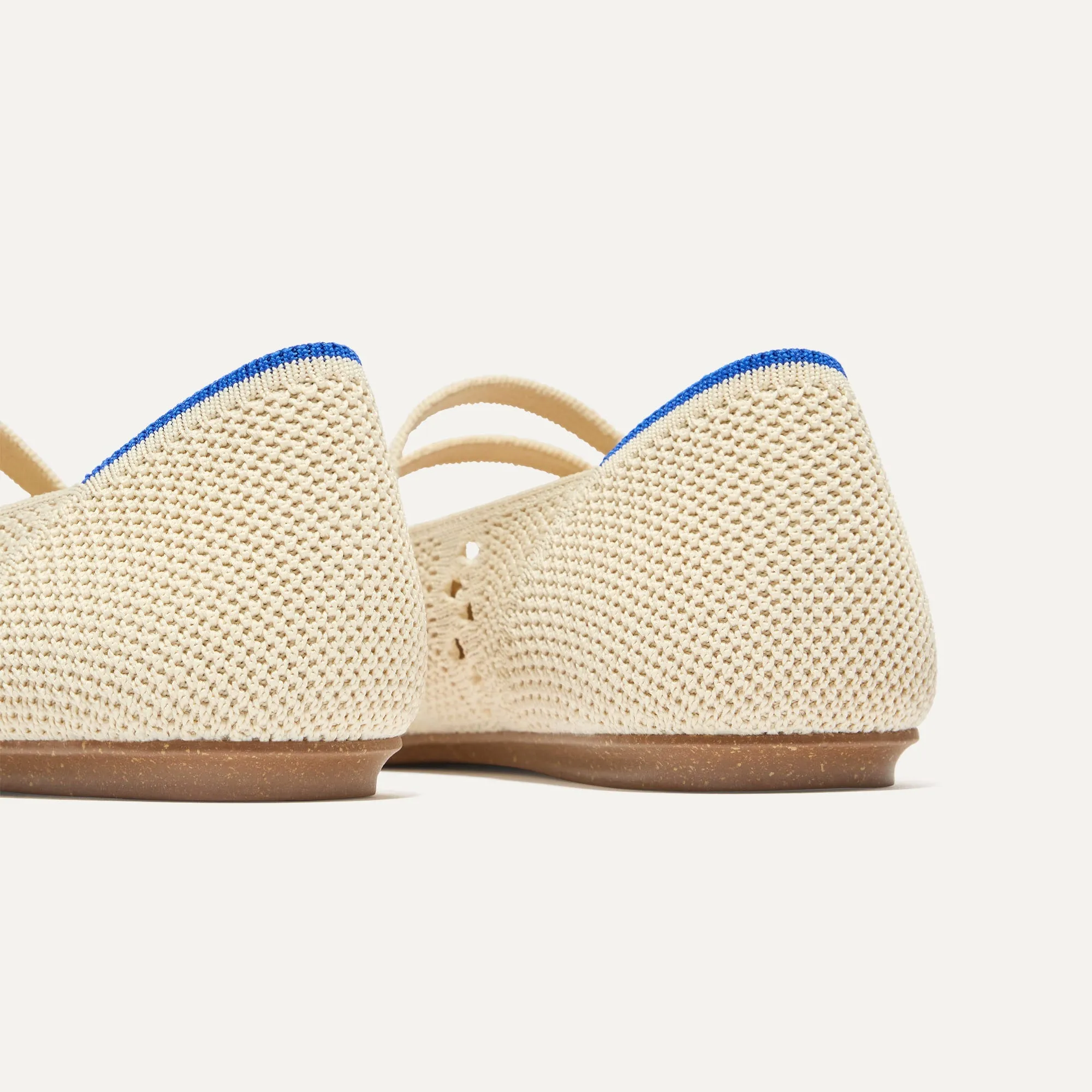 The Double Buckle Mary Jane - Powder Crochet sold by Rothy's product image thumbnail 5