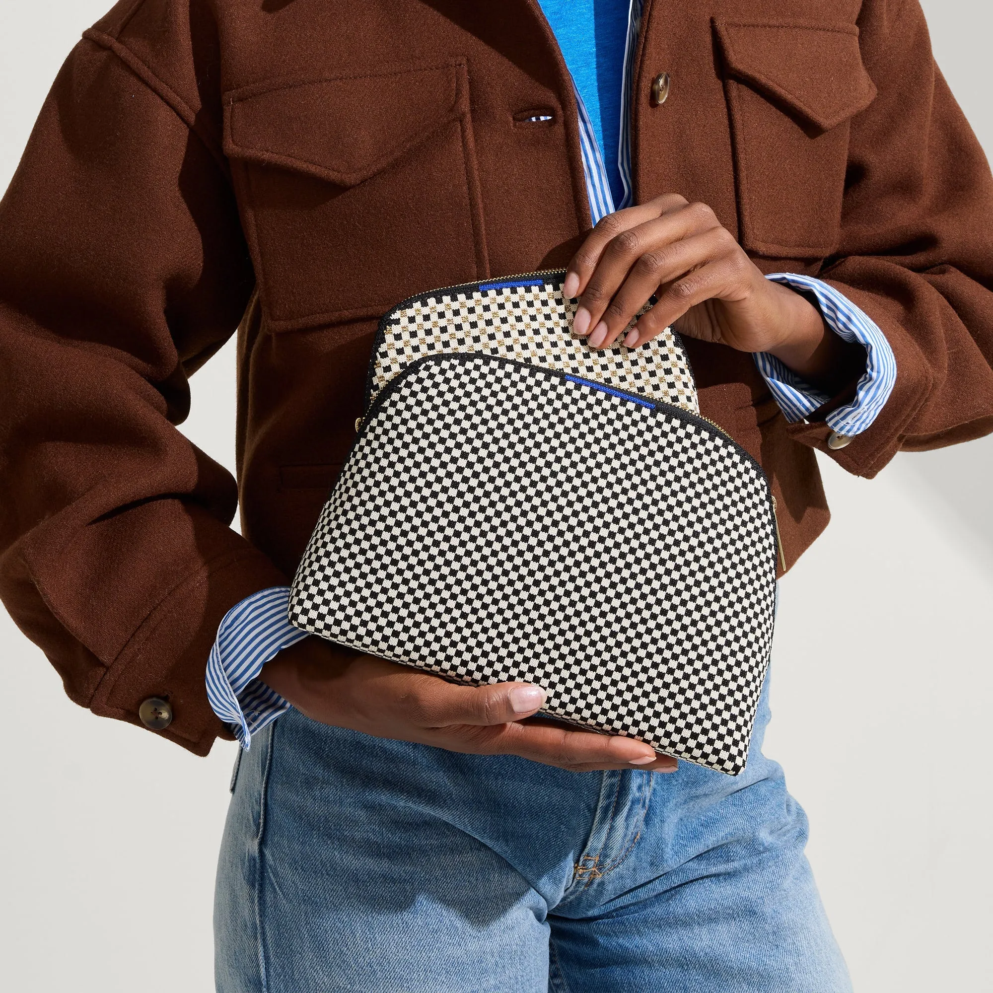 The Vanity Set - Black and White Micro Check sold by Rothy's product image thumbnail 3