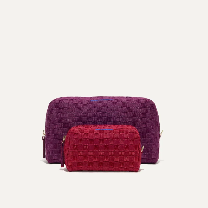 The Universal Pouch Set - Cranberry Plum sold by Rothy's