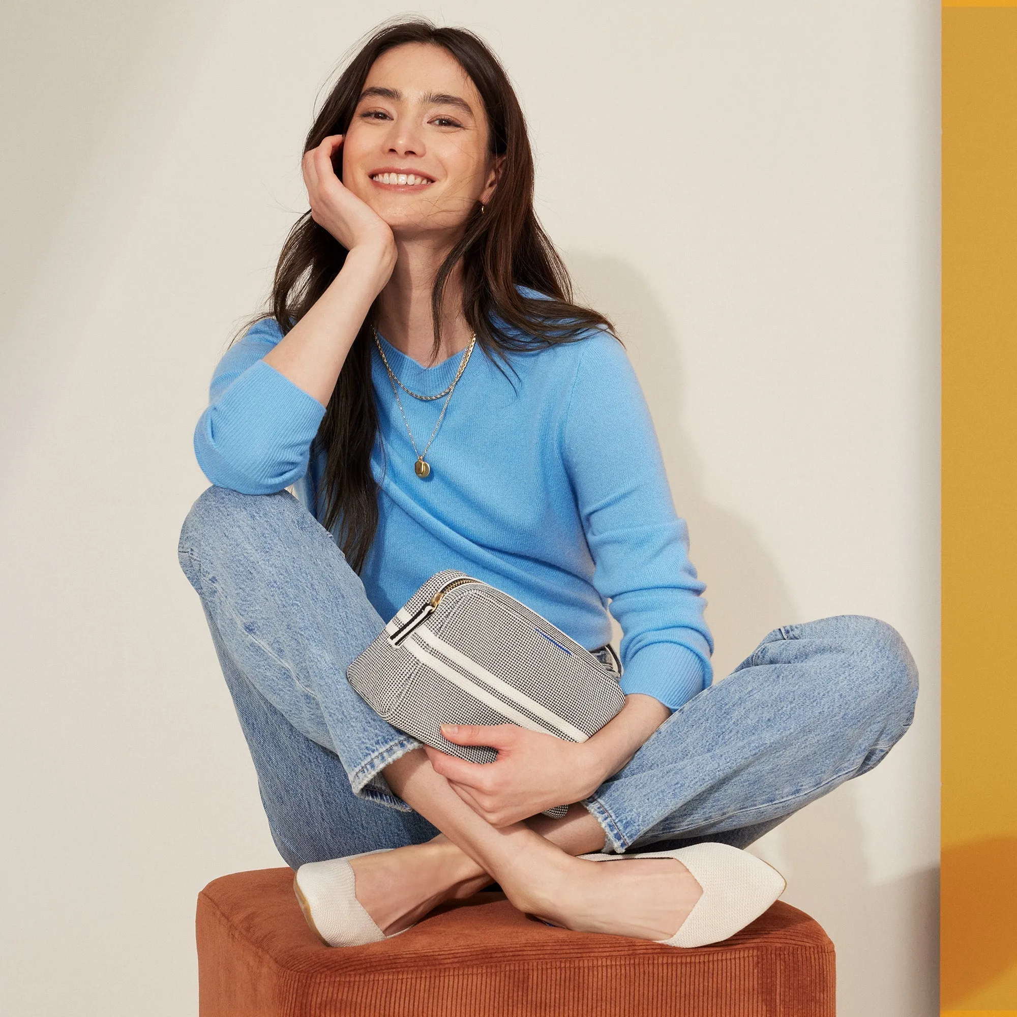 The Universal Pouch - Polar Stripe sold by Rothy's product image thumbnail 3