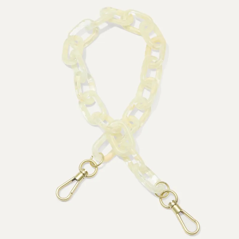 The Shoulder Strap - Opal White Chain made by Rothy's