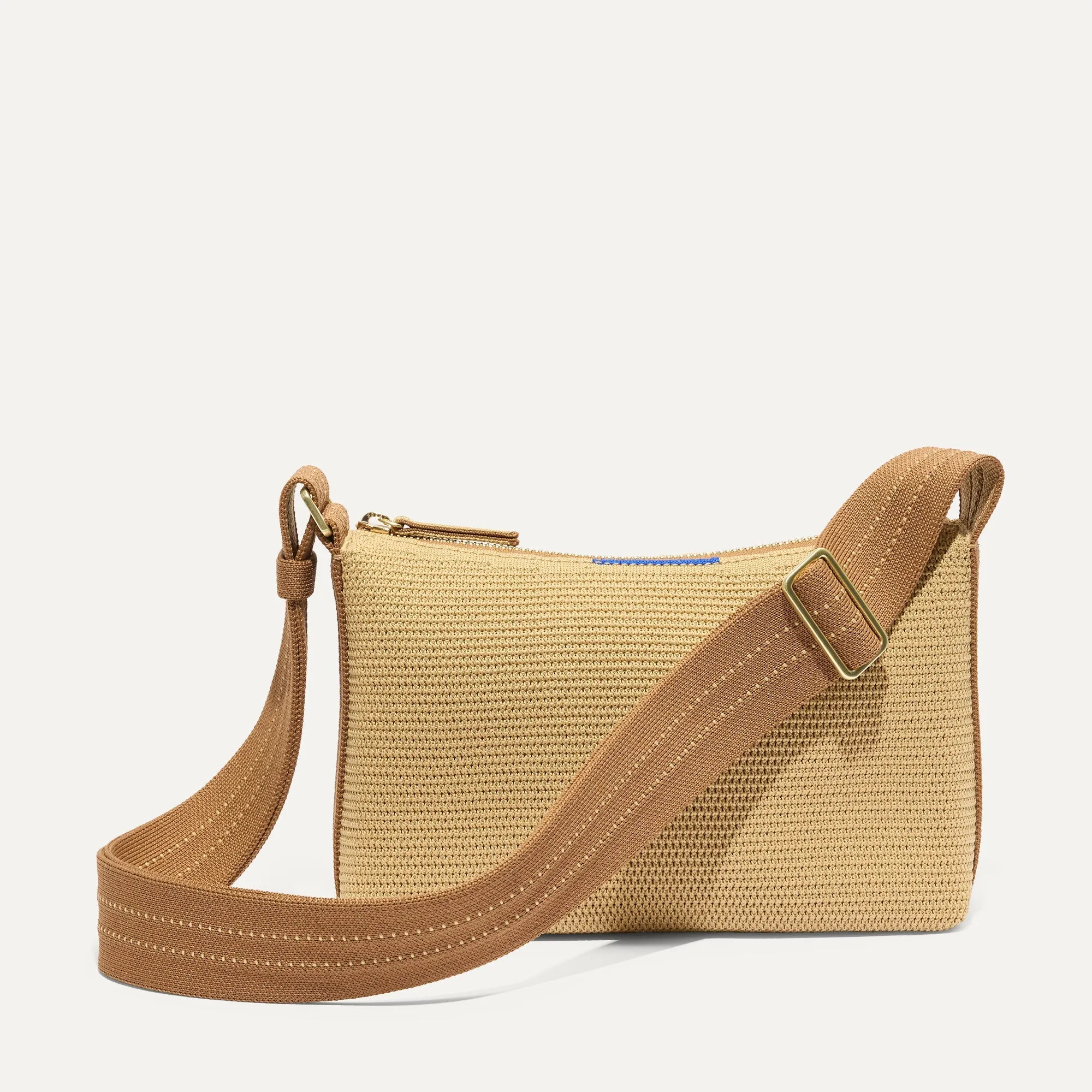 The Casual Crossbody - Brown Butter Raffia-Knit sold by Rothy's product image thumbnail 2