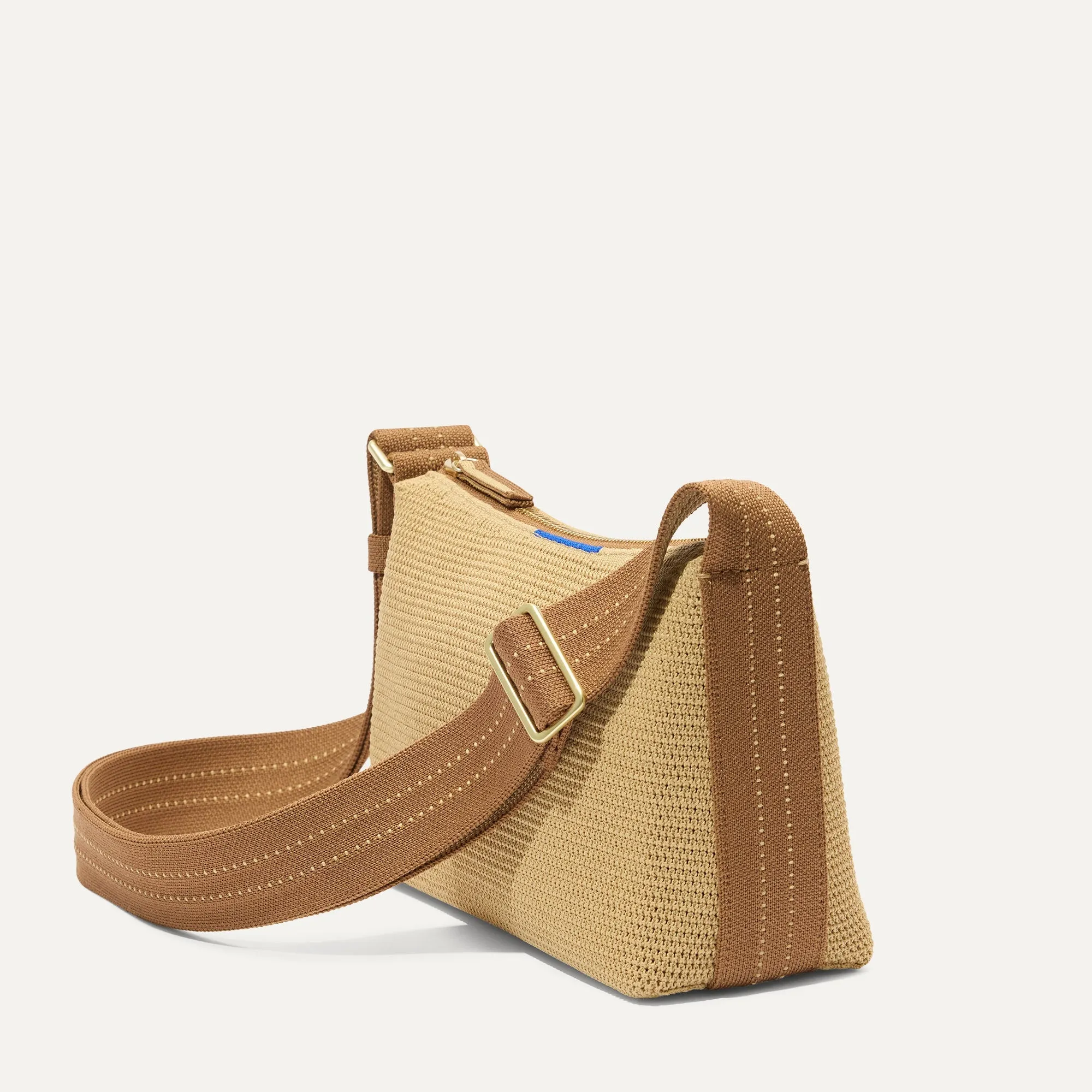 The Casual Crossbody - Brown Butter Raffia-Knit sold by Rothy's product image thumbnail 3