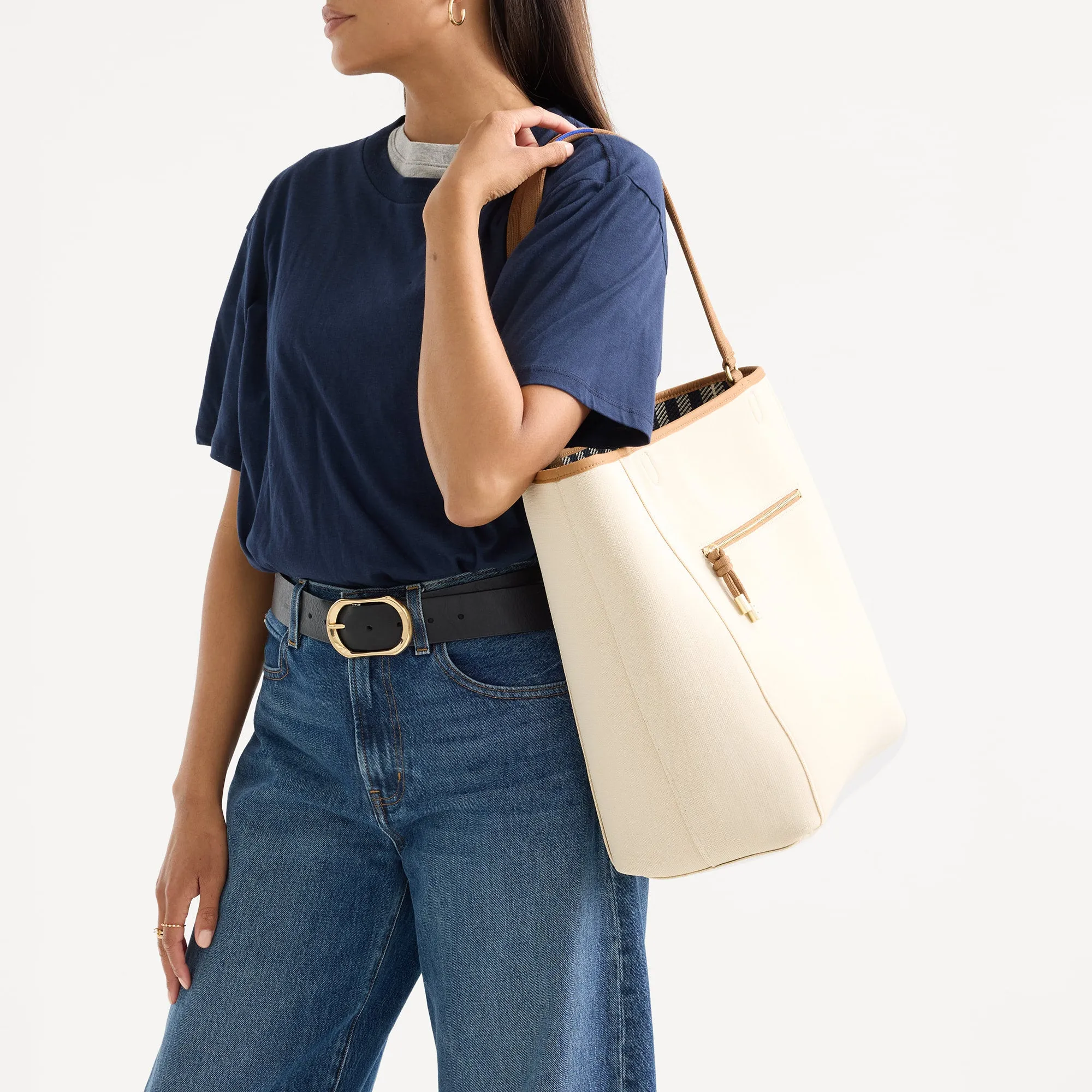 The Two–Way Tote - Shadow sold by Rothy's product image thumbnail 4