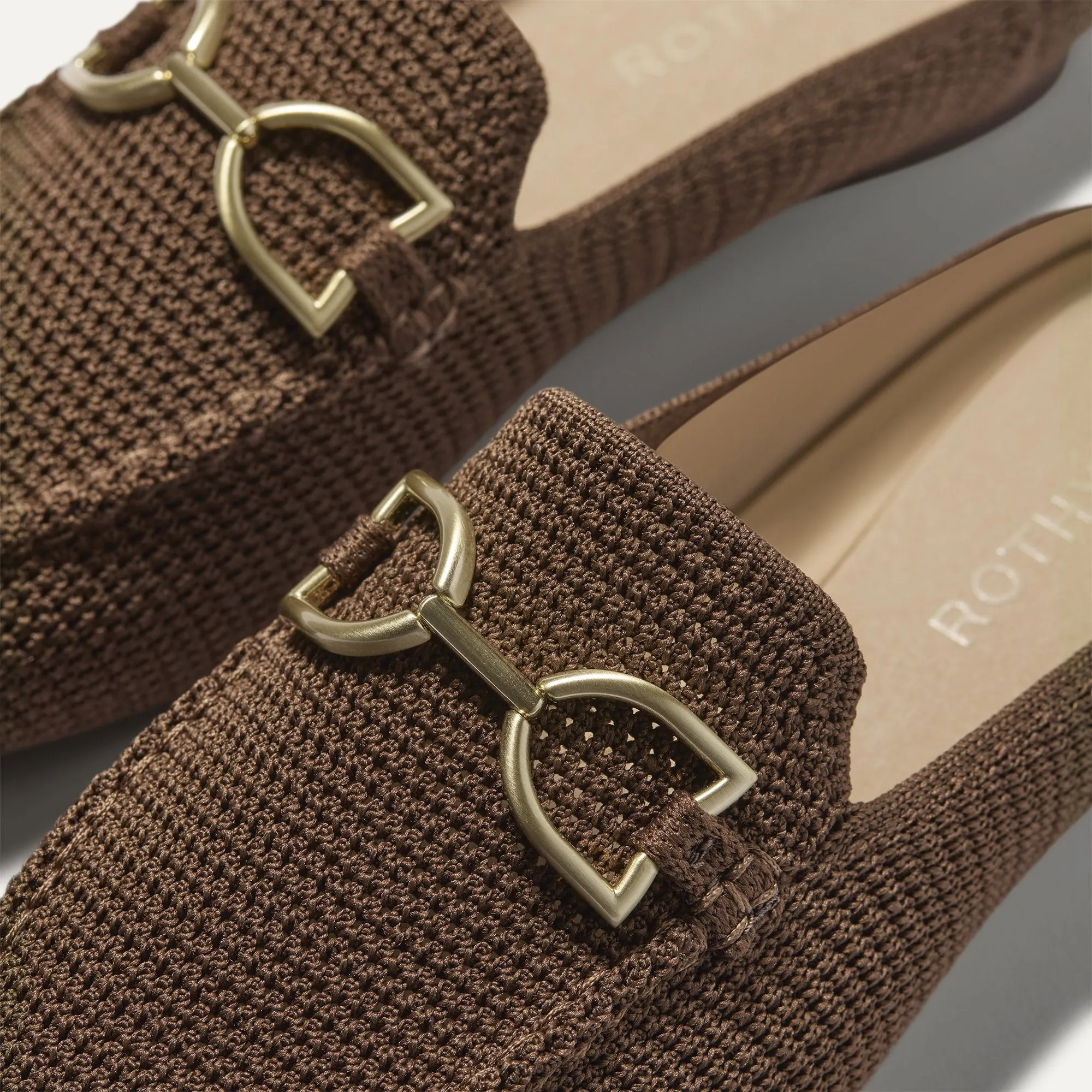 The Double Bit Loafer Mule - Cinnamon Raffia-Knit sold by Rothy's product image thumbnail 2