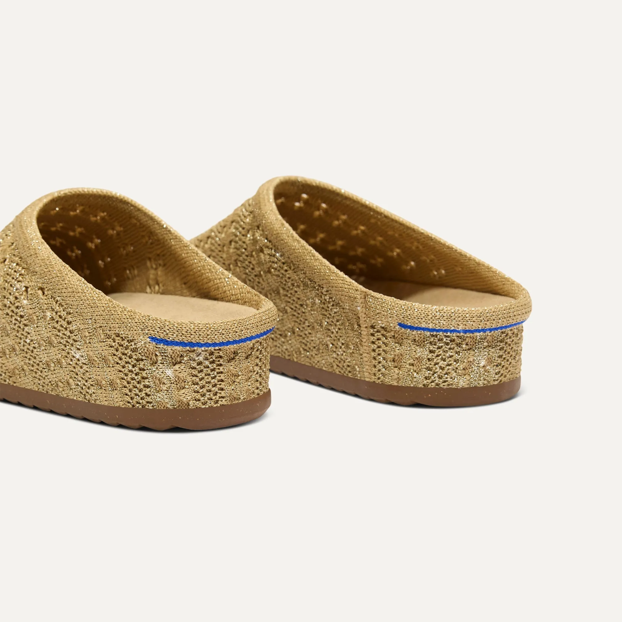 The Casual Clog - Metallic Golden Crochet sold by Rothy's product image thumbnail 4