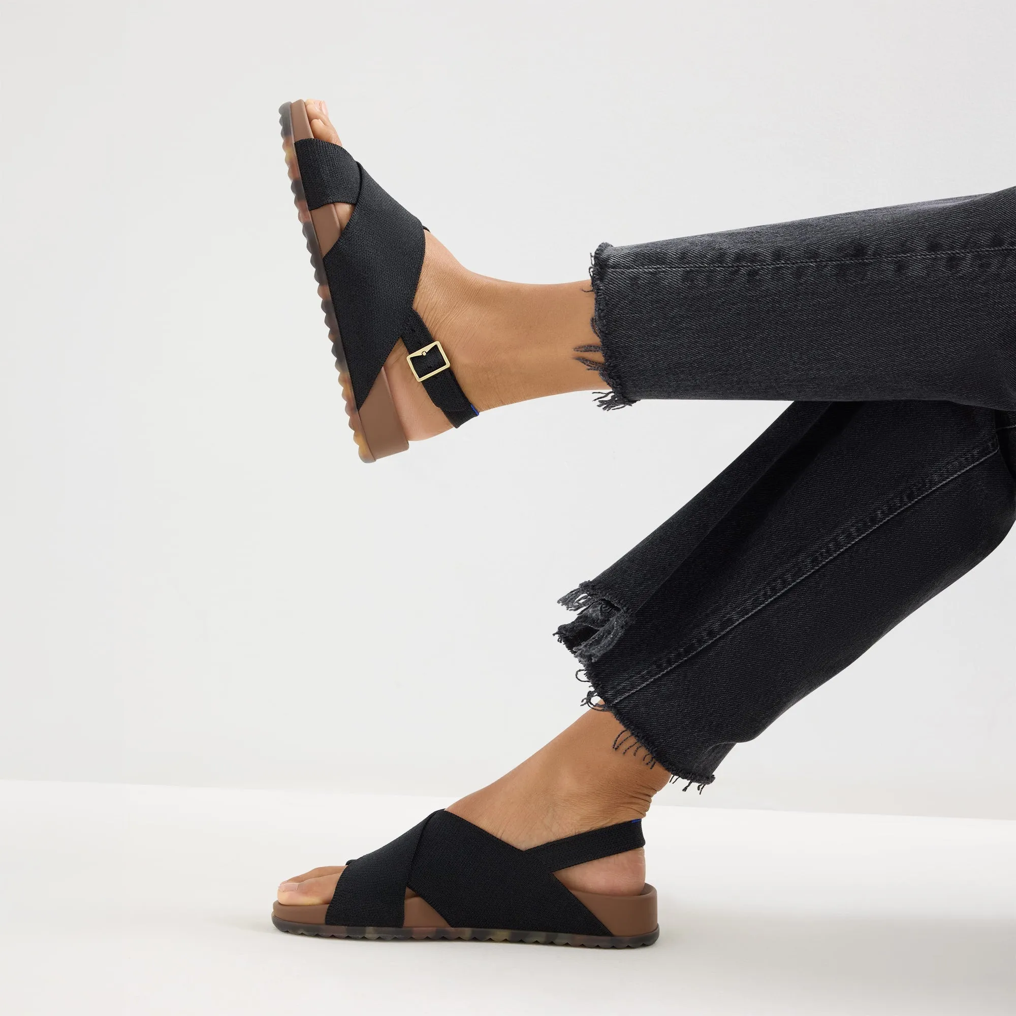 The Weekend Sandal - Black sold by Rothy's product image thumbnail 2