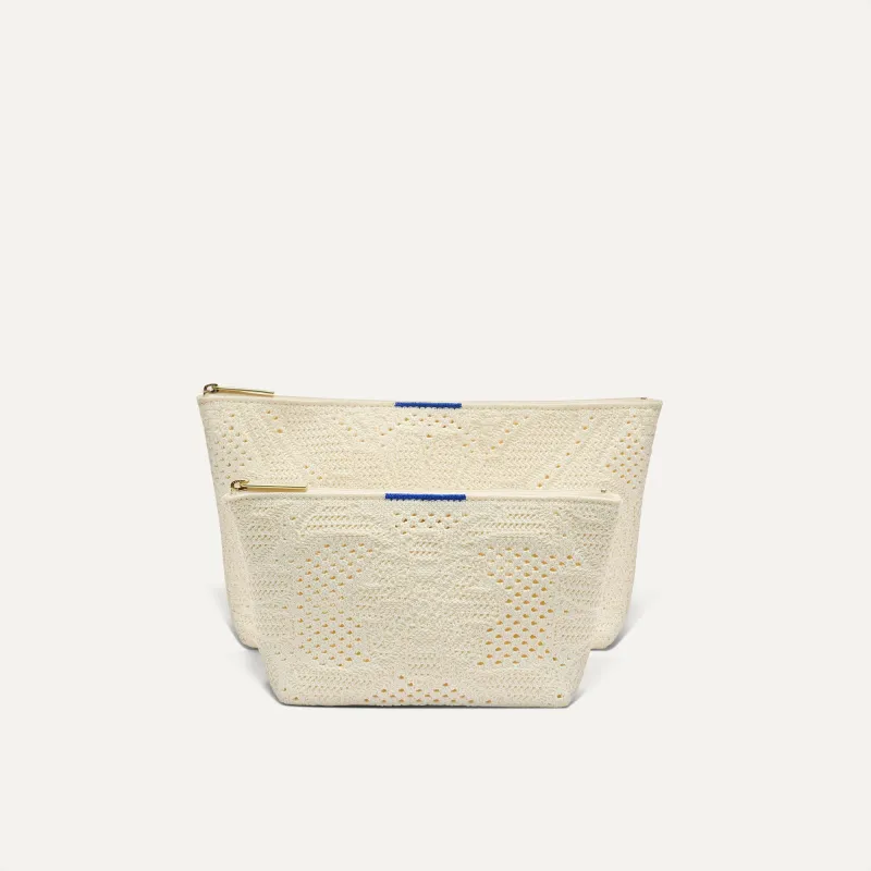 The Travel Pouch Set - Moonflower made by Rothy's