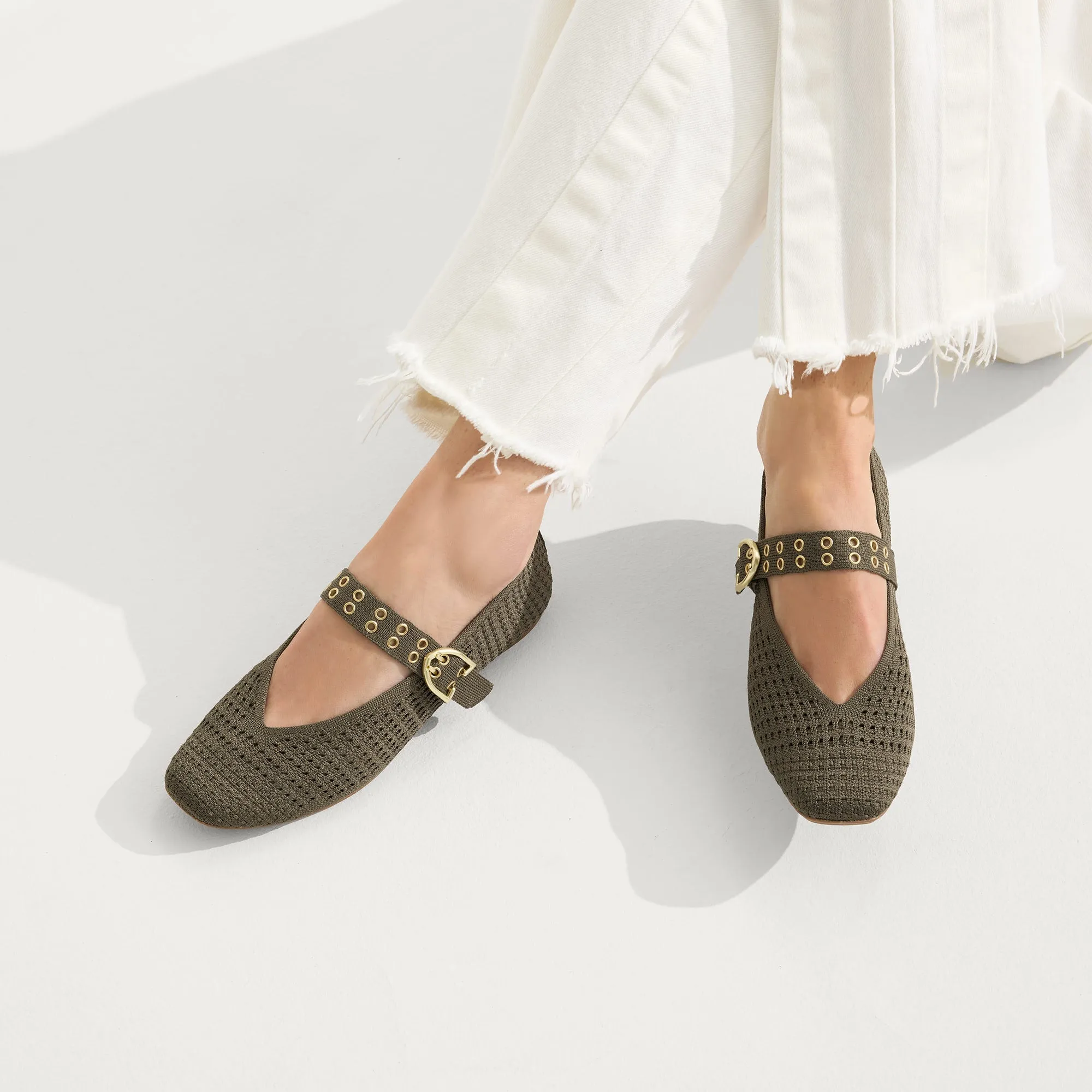 The Max Buckle Mary Jane - Safari Mesh sold by Rothy's product image thumbnail 3
