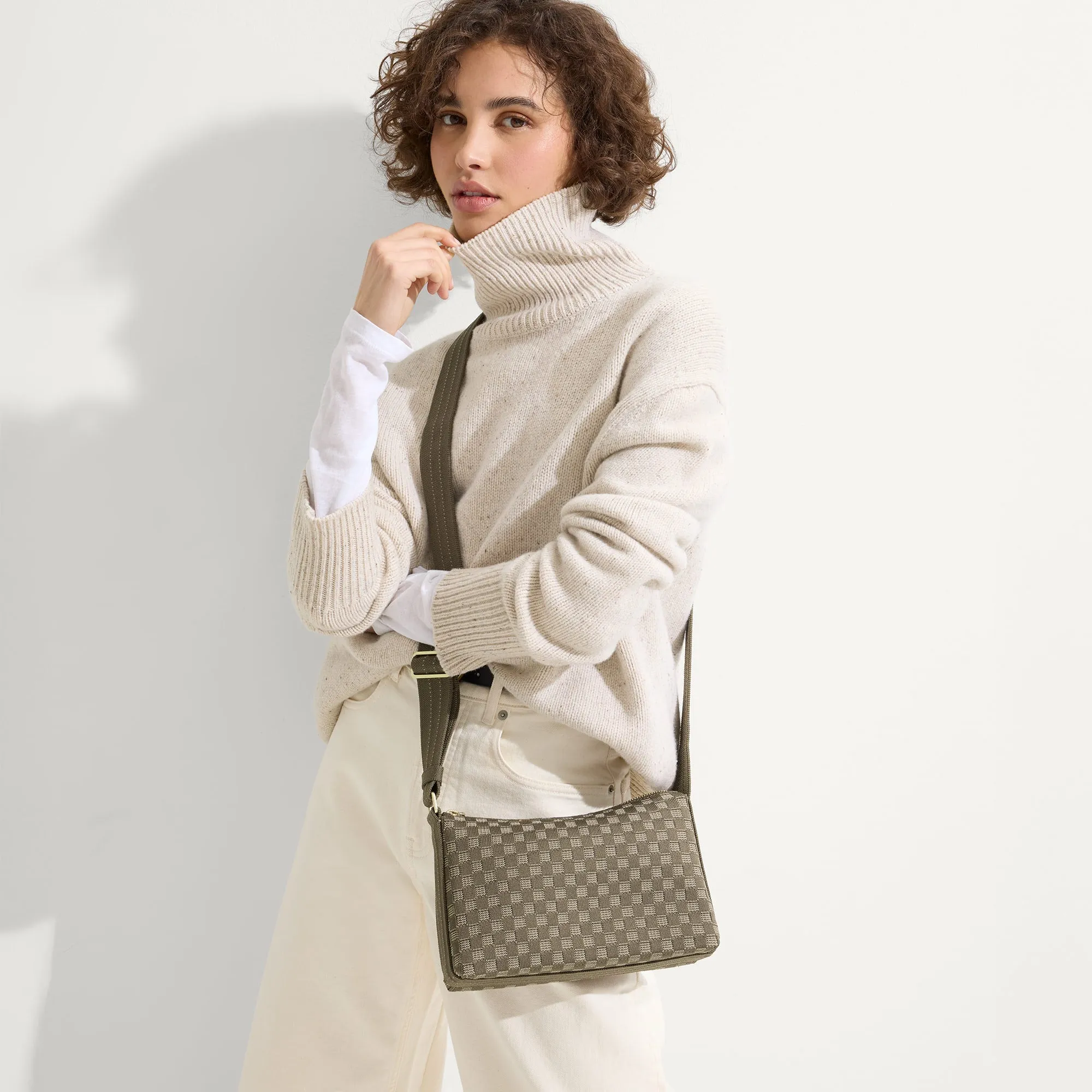 The Casual Crossbody - Safari Green sold by Rothy's product image thumbnail 4