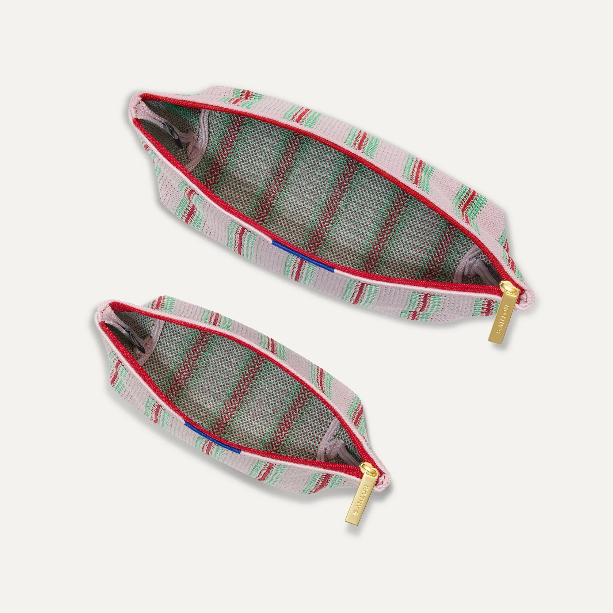 The Travel Pouch Set - Watermelon Market Stripe sold by Rothy's product image thumbnail 5