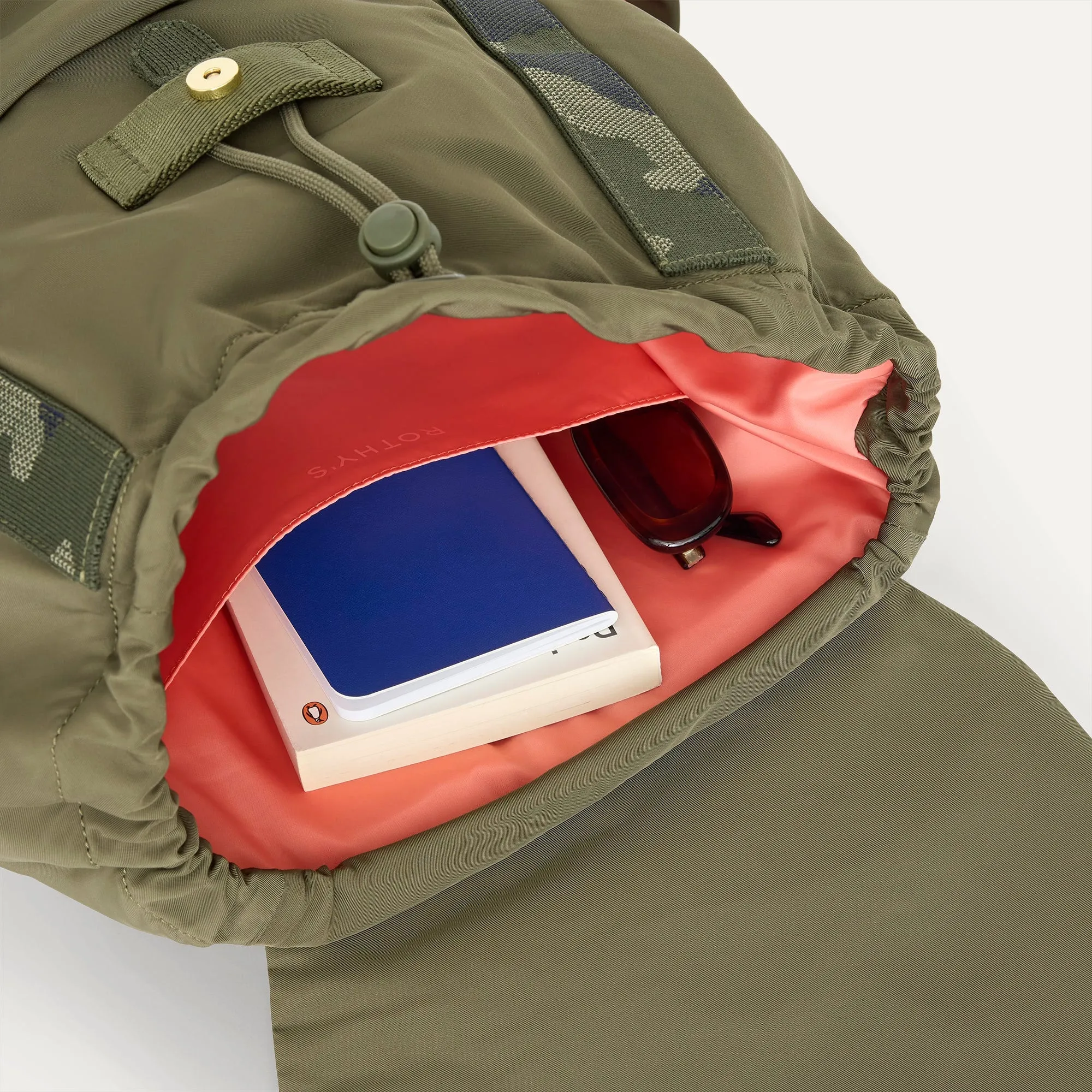 The Travel Cinch Backpack - Forest sold by Rothy's product image thumbnail 3
