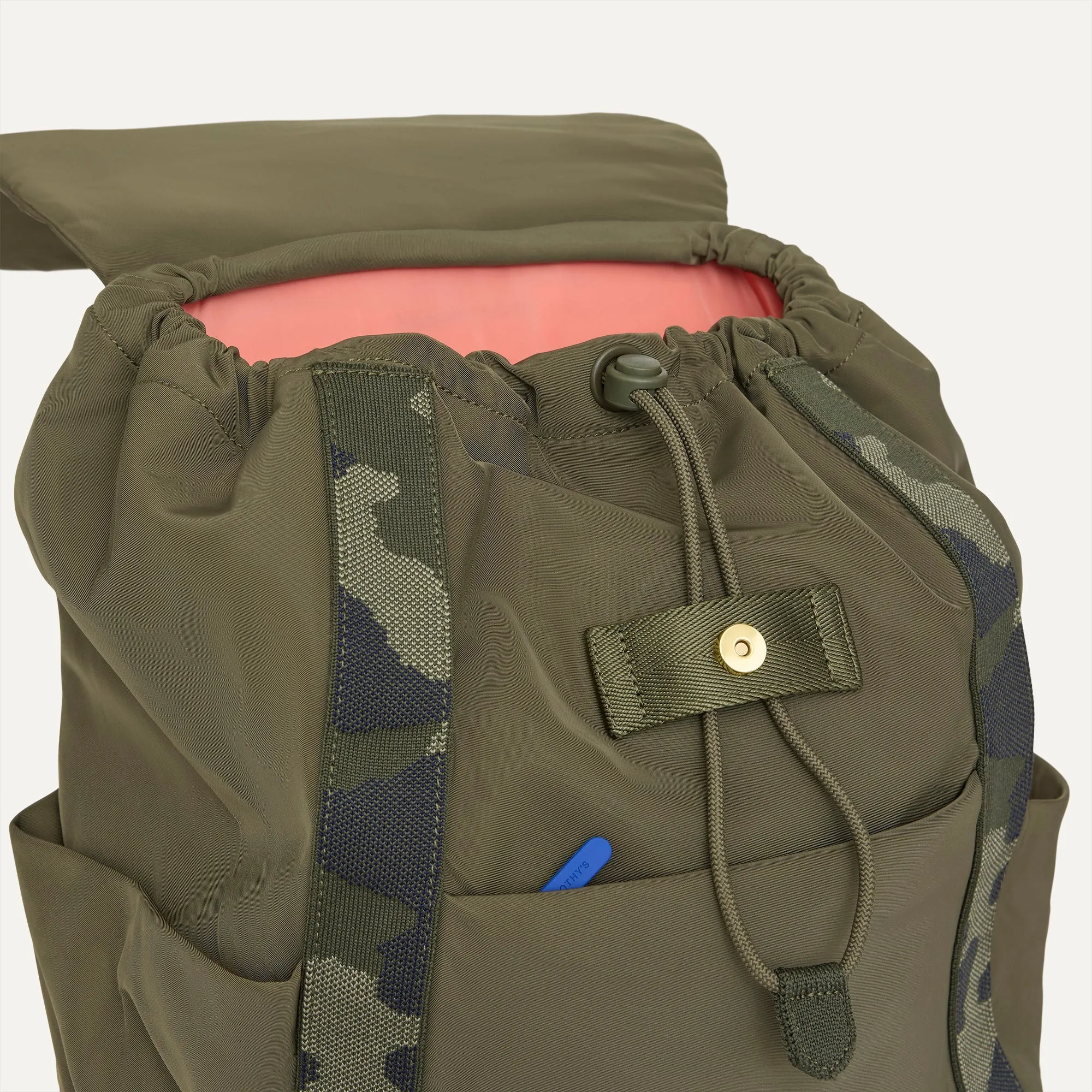 The Travel Cinch Backpack - Forest sold by Rothy's product image thumbnail 4