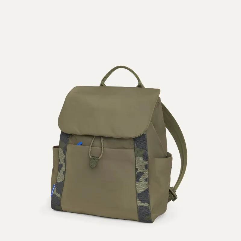 The Travel Cinch Backpack made by Rothy's