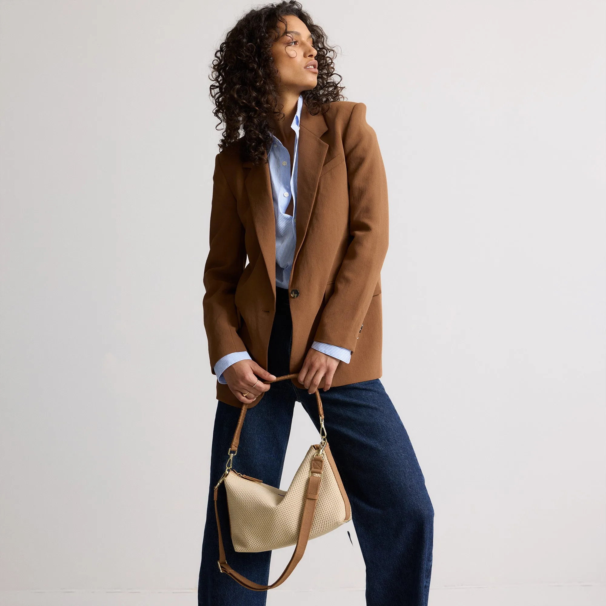 The Daily Crossbody - Macadamia Open-Knit sold by Rothy's product image thumbnail 4