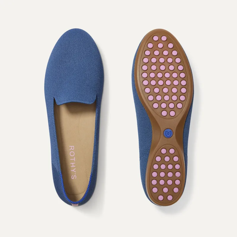 The Daily Loafer - Blue Trench made by Rothy's