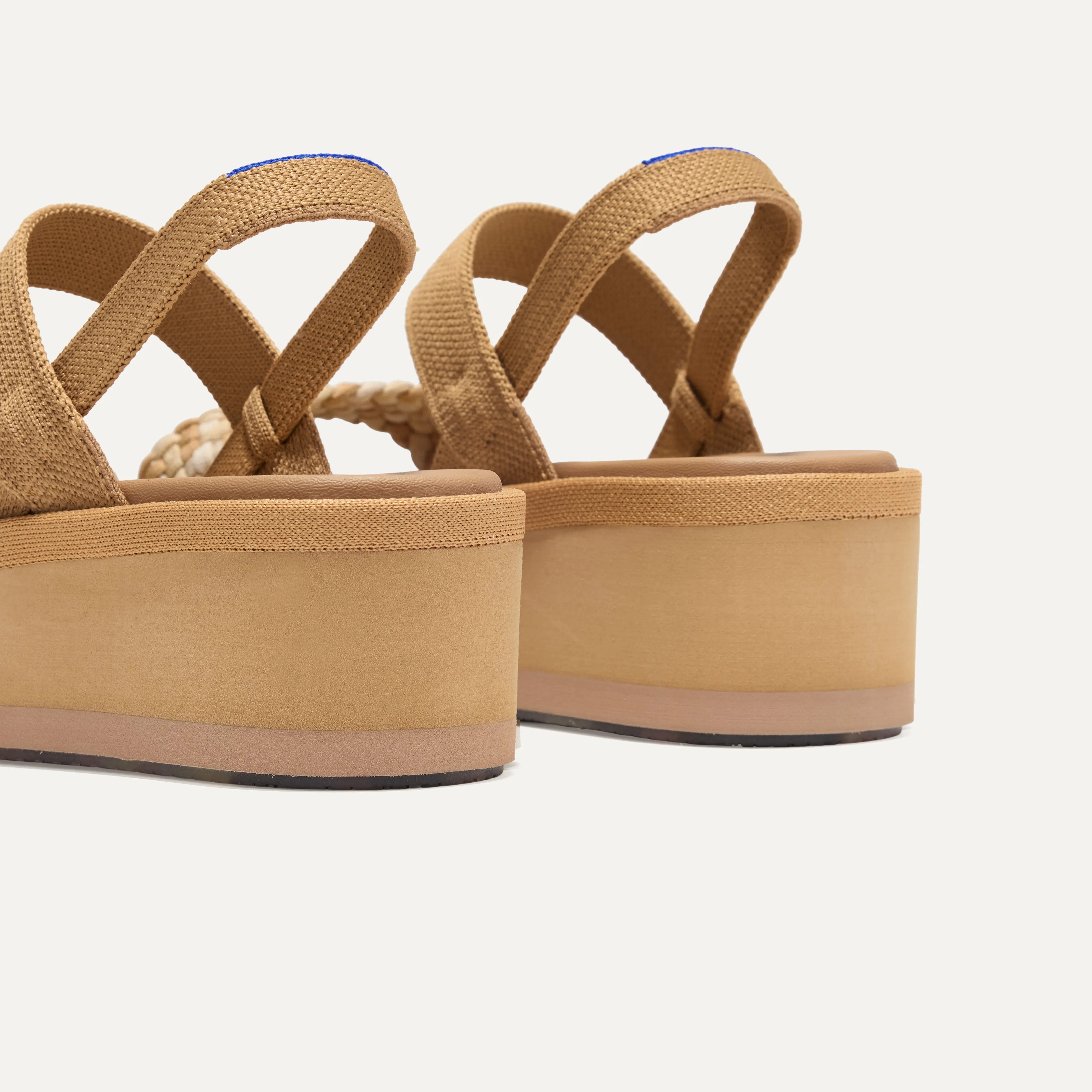 The Lightweight Wedge Sandal - Beach Sand Woven sold by Rothy's product image thumbnail 5