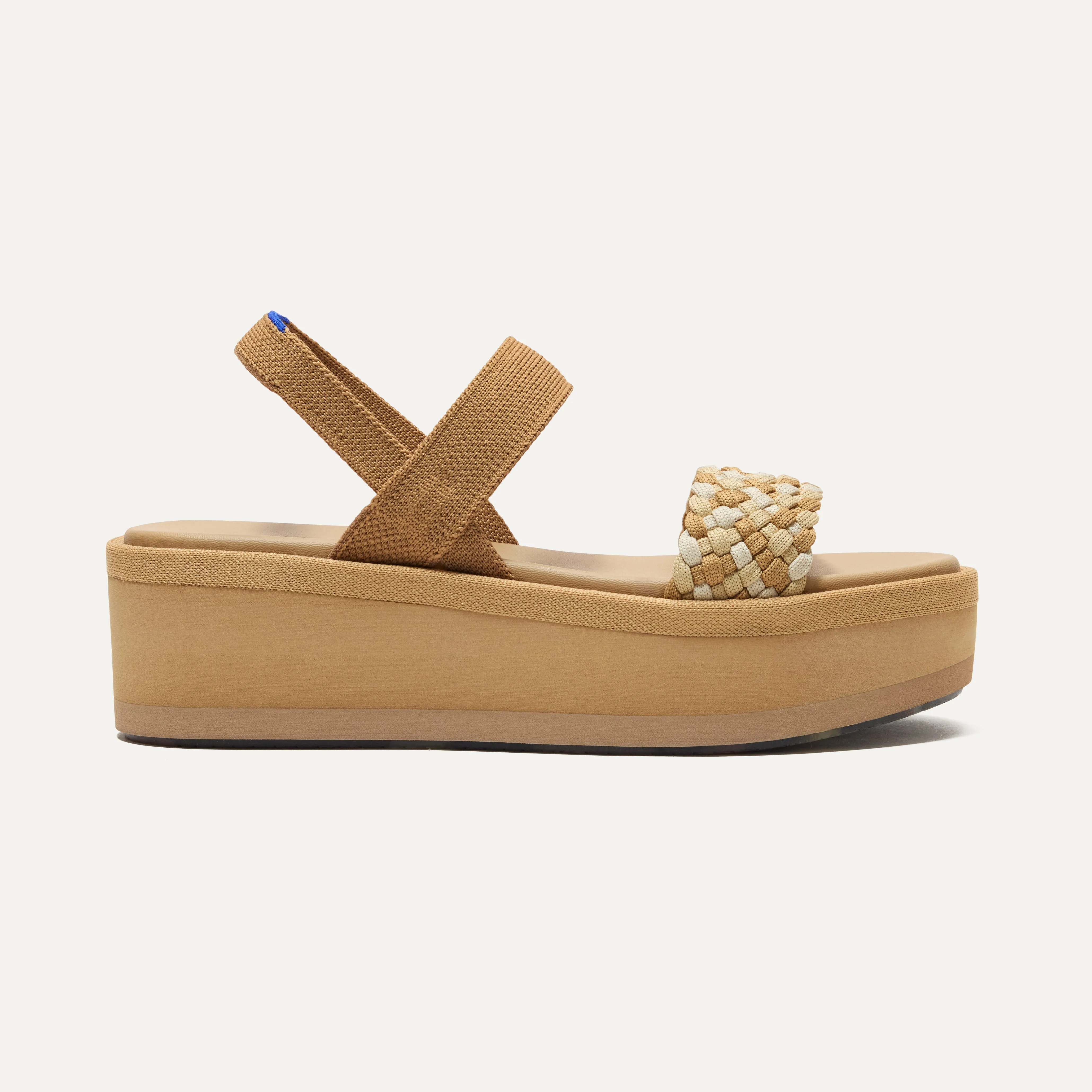The Lightweight Wedge Sandal - Beach Sand Woven sold by Rothy's product image thumbnail 2
