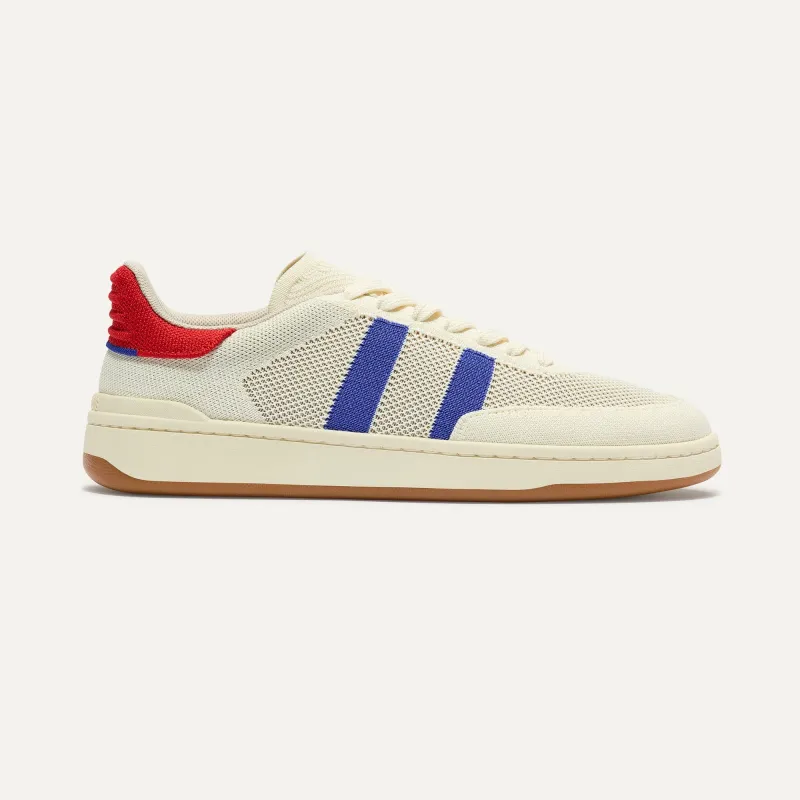 The Men's Court Sneaker - Turbo Blue made by Rothy's