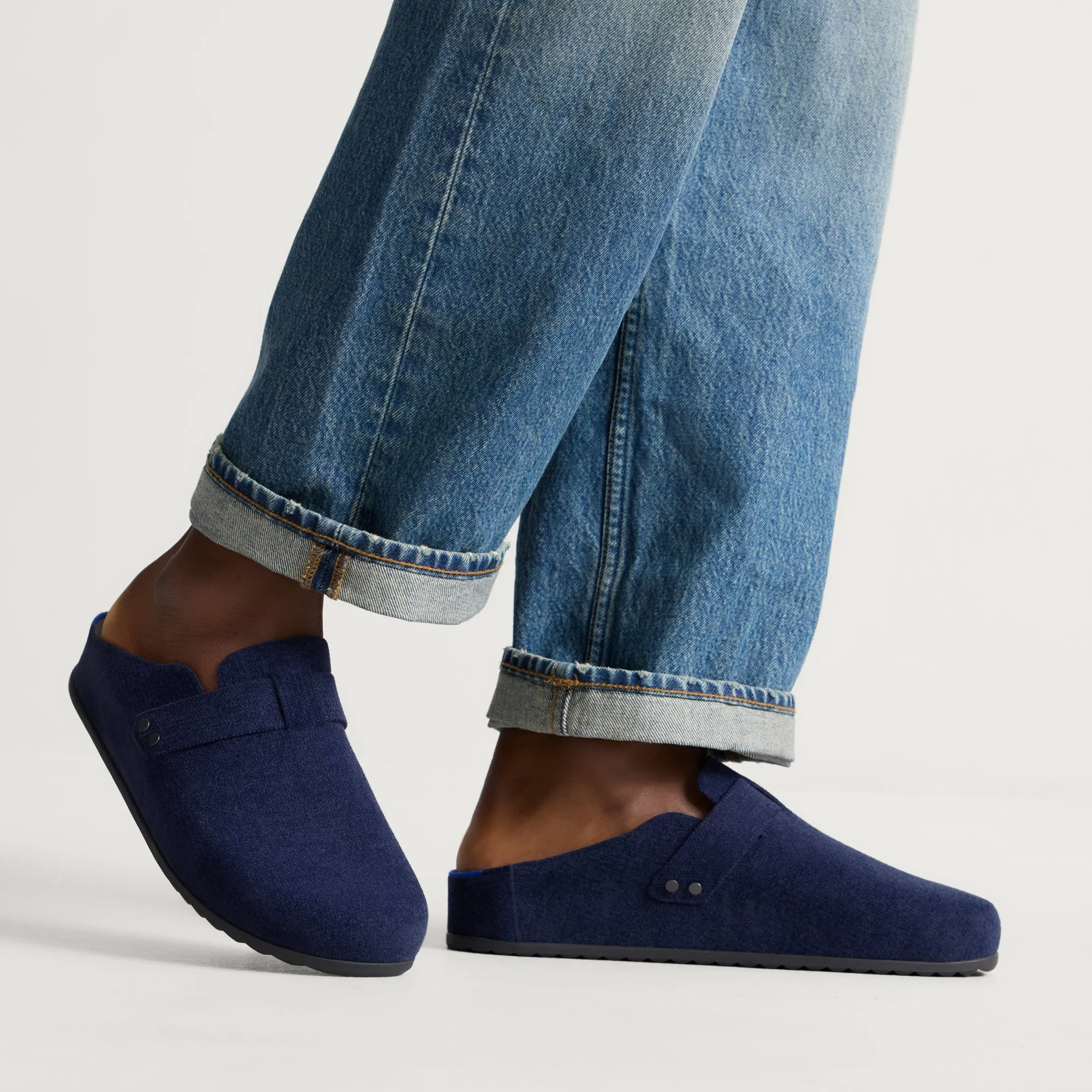 The Men's Clog - ReVelvet™ Deep Navy sold by Rothy's product image thumbnail 3