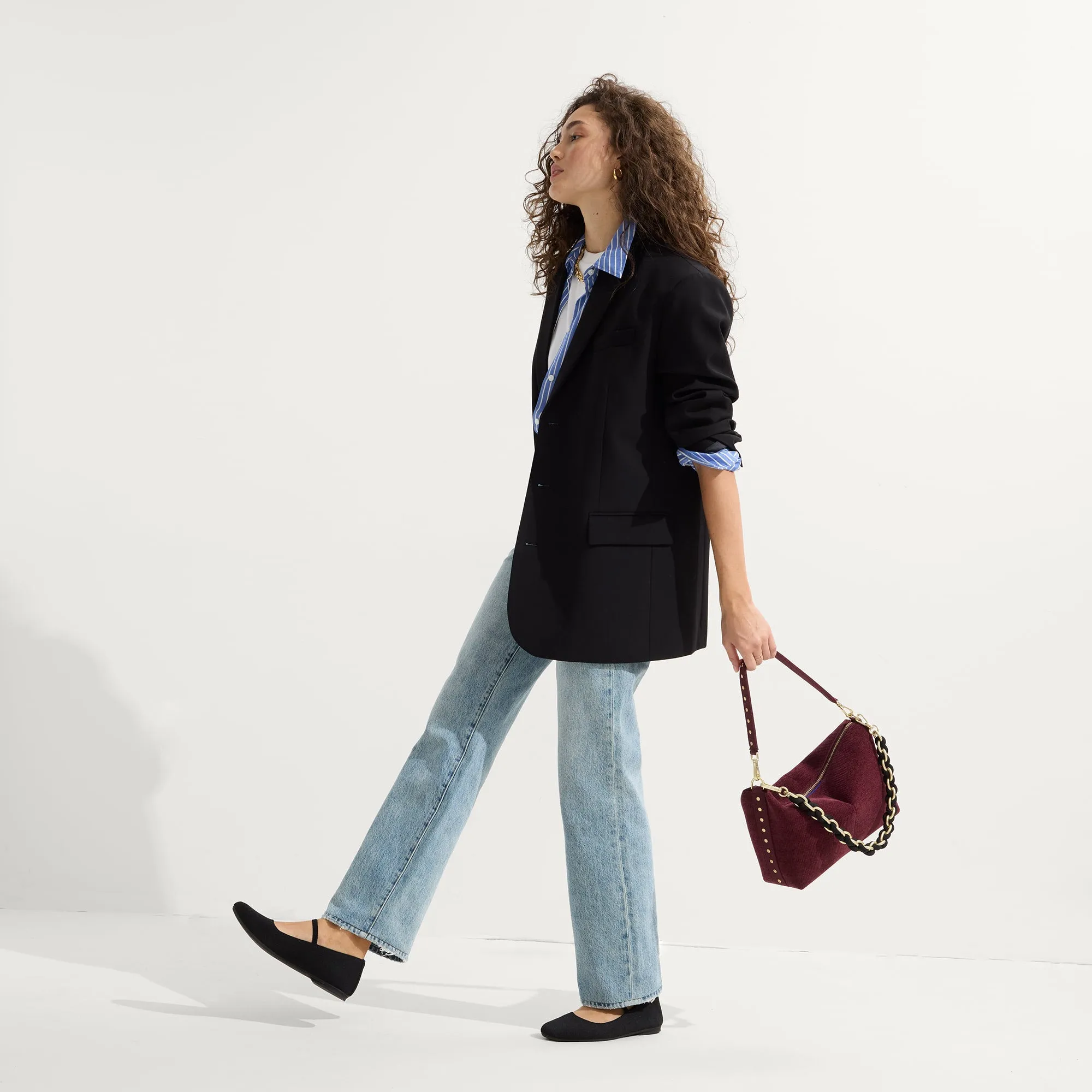 The ReVelvet™ Daily Crossbody - ReVelvet™ Syrah sold by Rothy's product image thumbnail 5