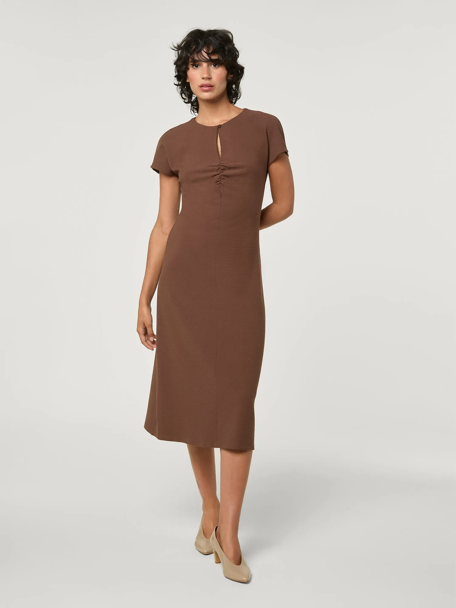 off the shoulde dress The Mode Sheer Knit Off The Shoulder Maxi Dress in White